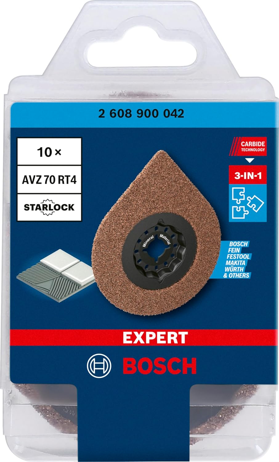 Bosch Professional 10x Piastre Rimozione Malta Expert 3 max - immagine 2