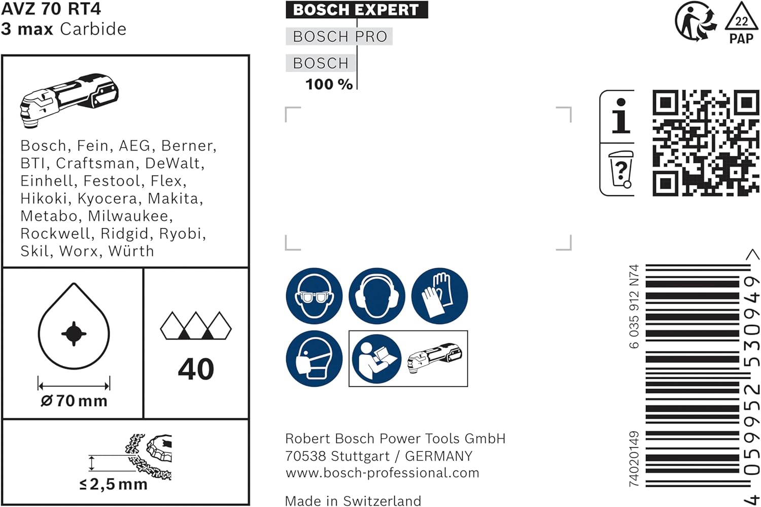 Bosch Professional 10x Piastre Rimozione Malta Expert 3 max - immagine 4