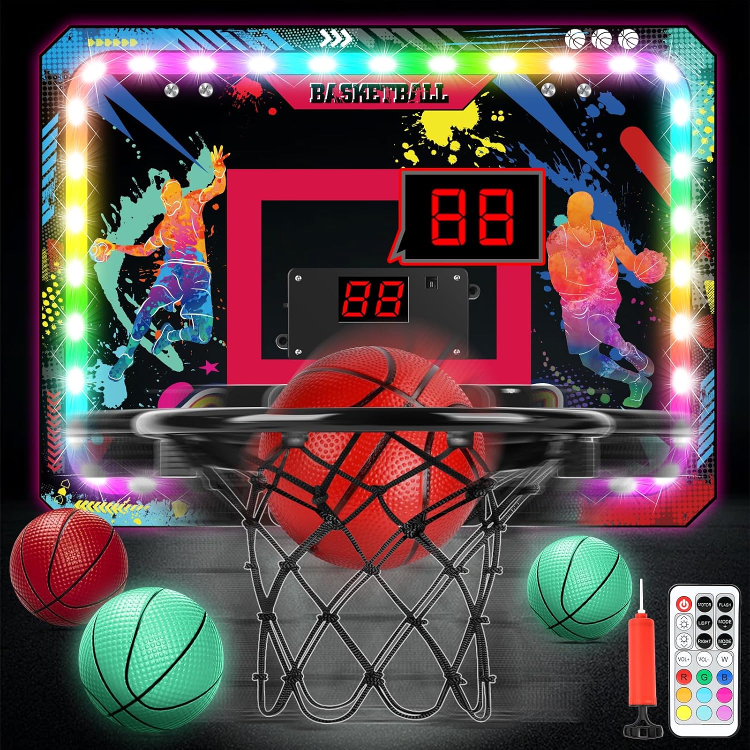 Canestro Basket Dinamico da Muro con Luci LED - immagine 1