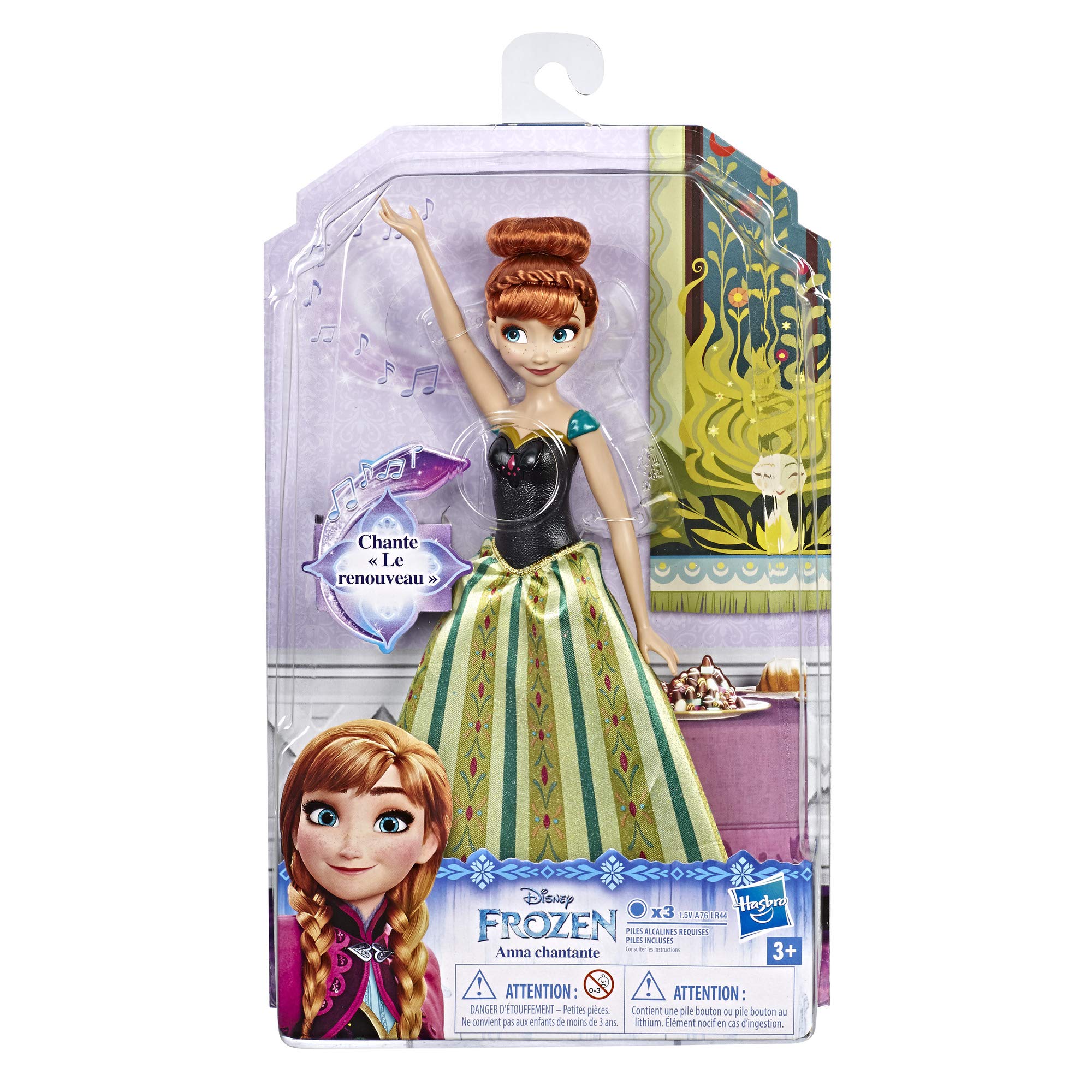 Disney Frozen - Bambola Principessa Anna Cantante Cantante 30 cm