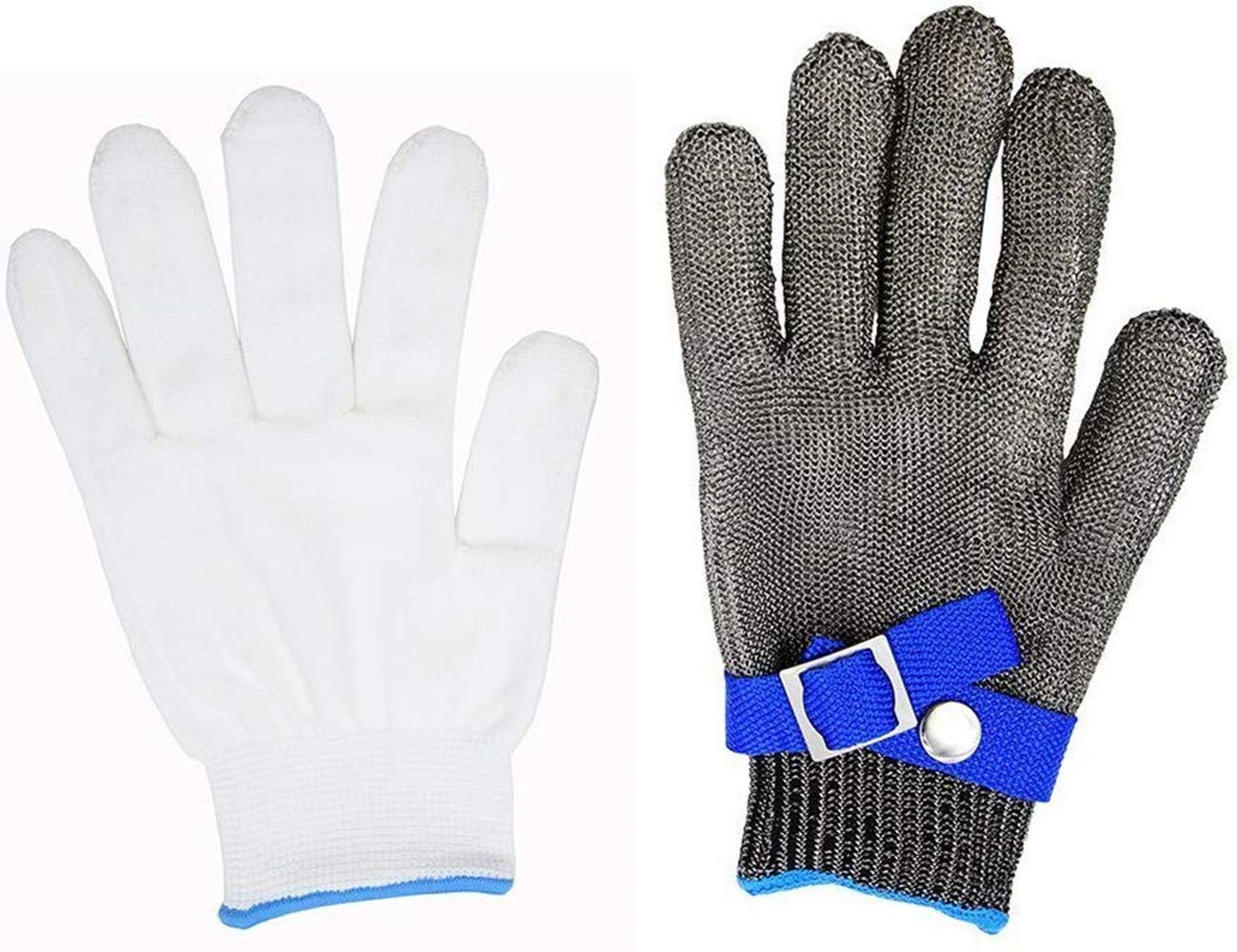 Cptdcl Guanti da Lavoro in Acciaio Inox 316L, Livello 5 (L) - immagine 5