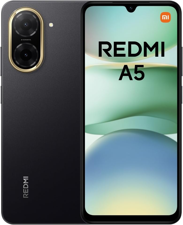 Redmi A5 Smartphone 4+128GB, Nero - immagine 1