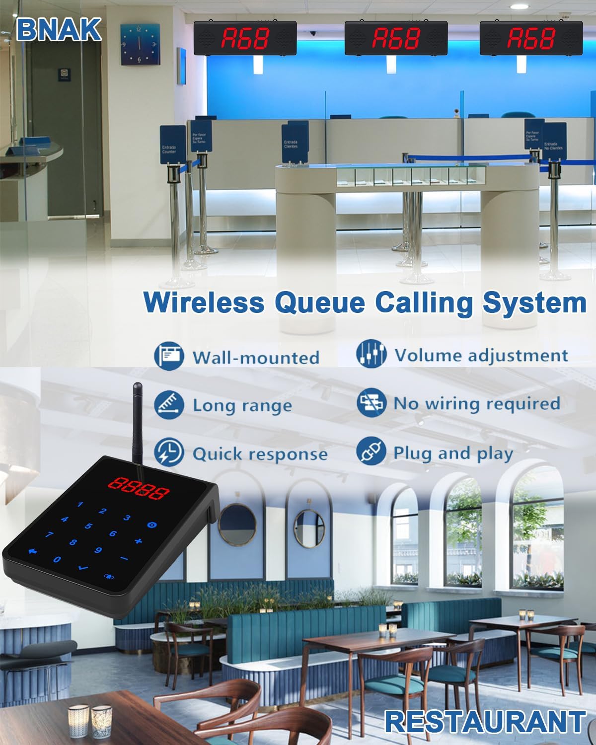 Drahtloses Rufsystem Pager per Ristoranti e Cliniche - immagine 2