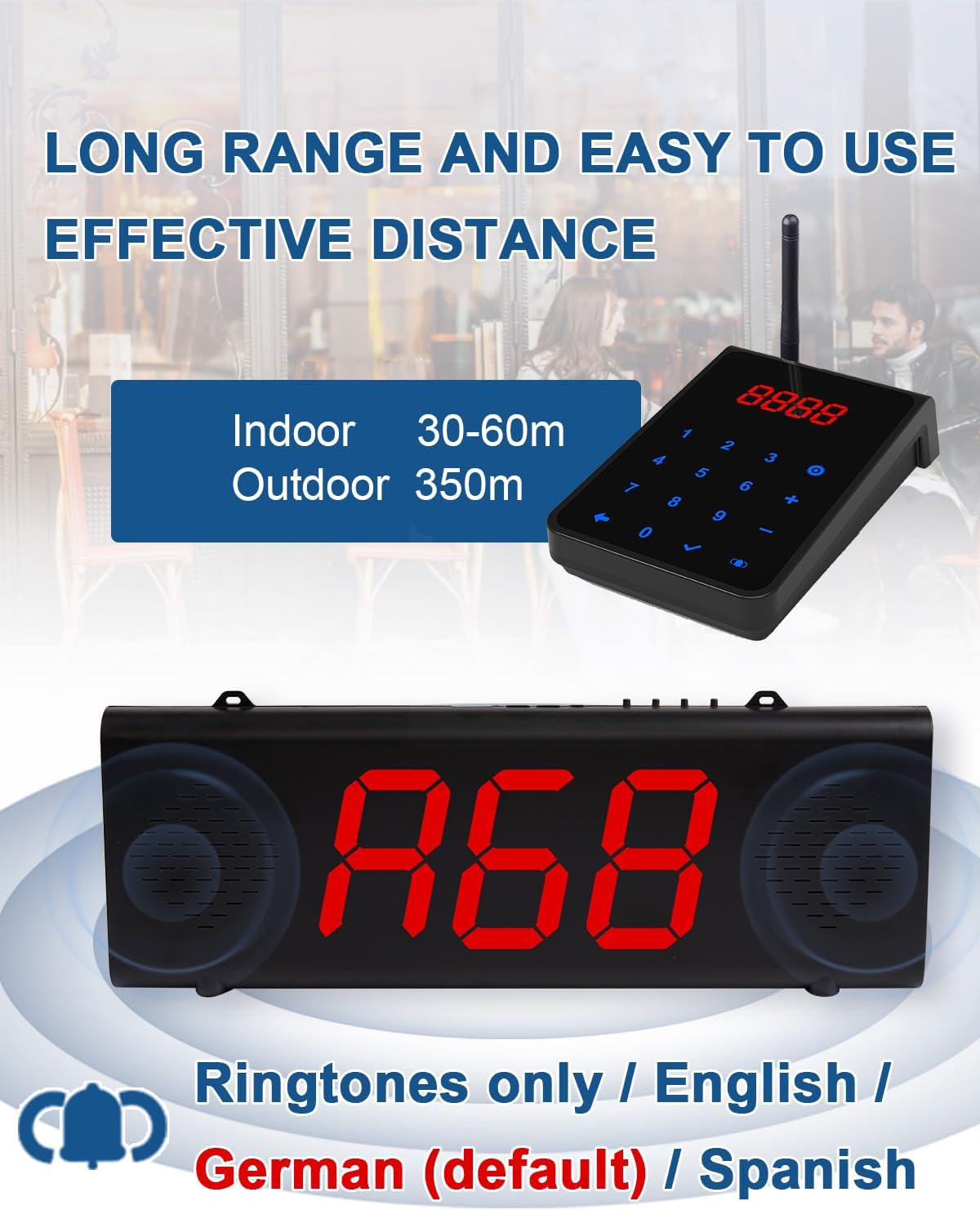 Drahtloses Rufsystem Pager per Ristoranti e Cliniche - immagine 3