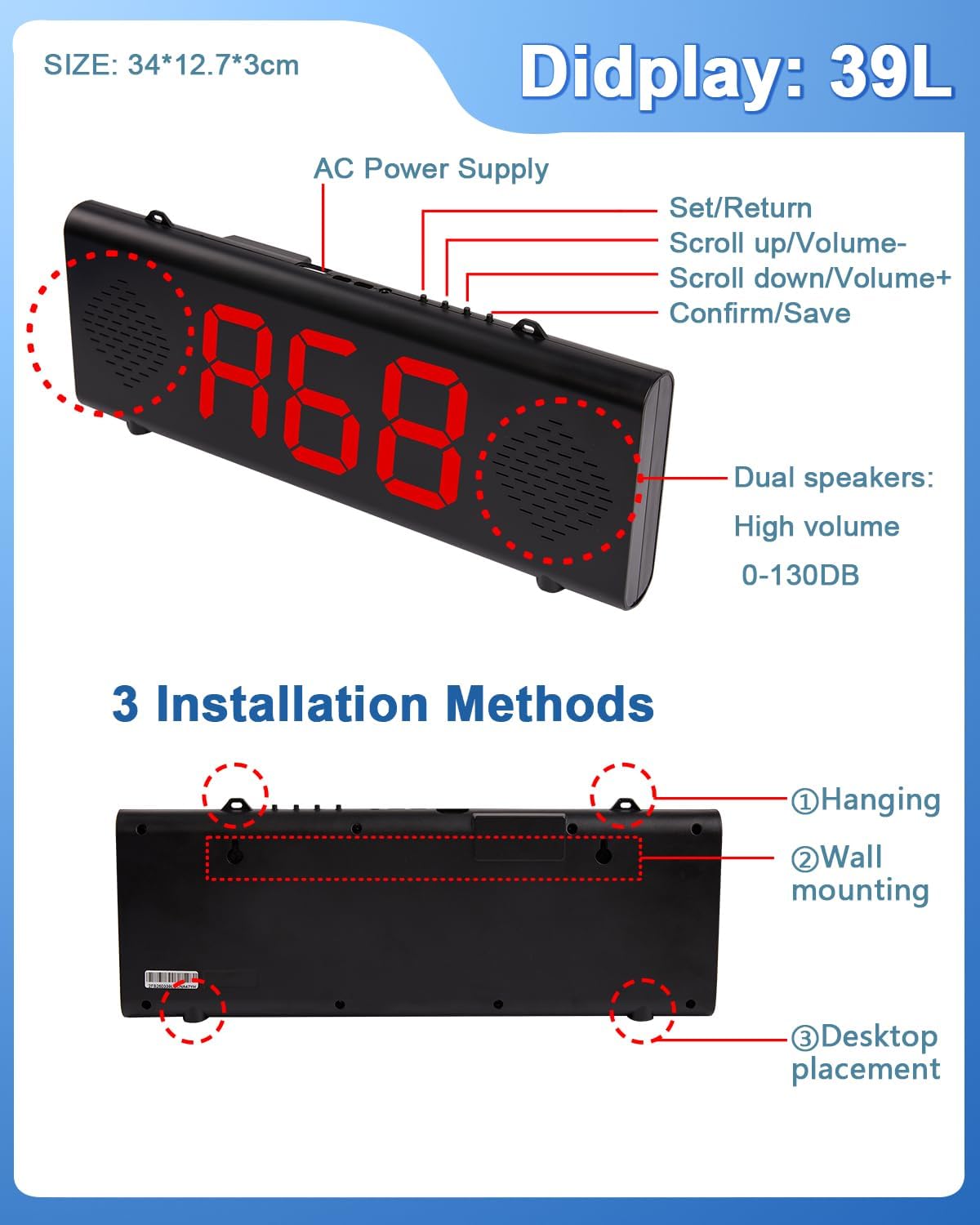 Drahtloses Rufsystem Pager per Ristoranti e Cliniche - immagine 4