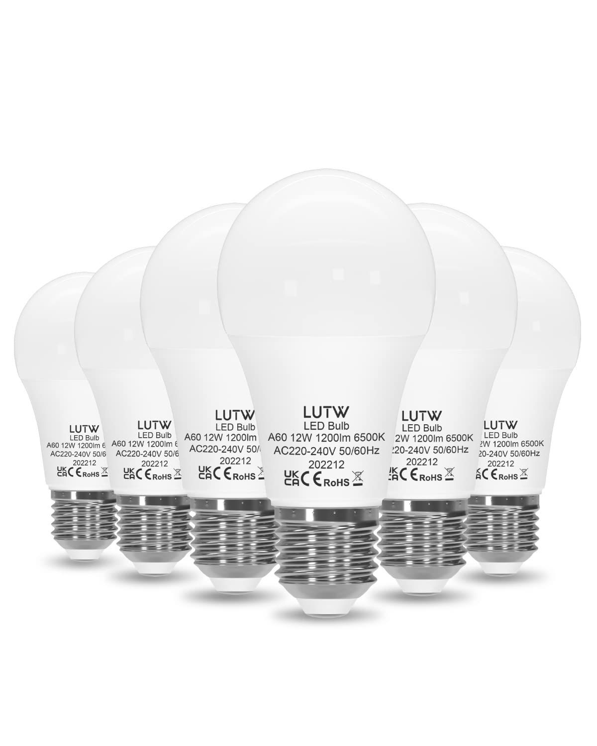 Lampadine LED E27 Luce Fredda 12W (6 pezzi)