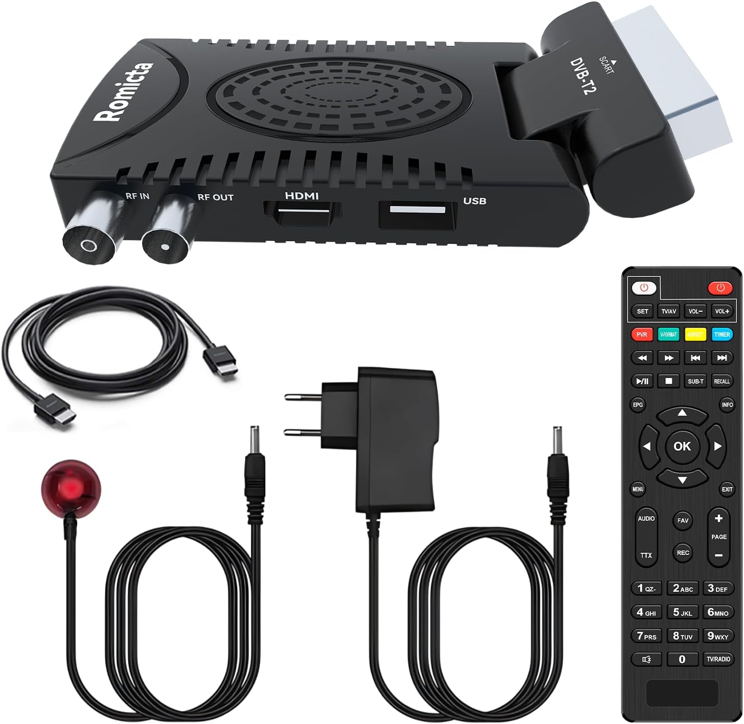 Romicta Decoder Digitale Terrestre 2025 DVB-T2 - immagine 1