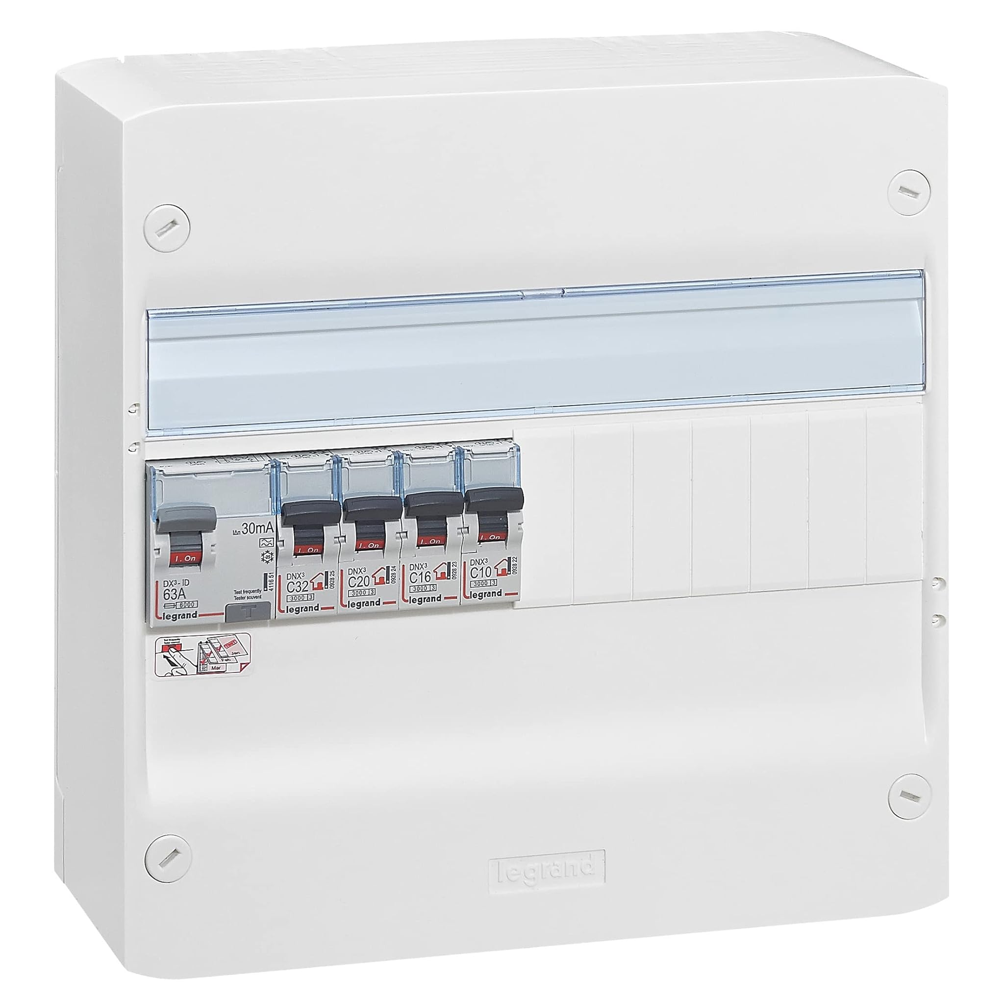 Legrand Quadro elettrice Dotato di interruttori, bianco, LEG93061, 400 voltsV