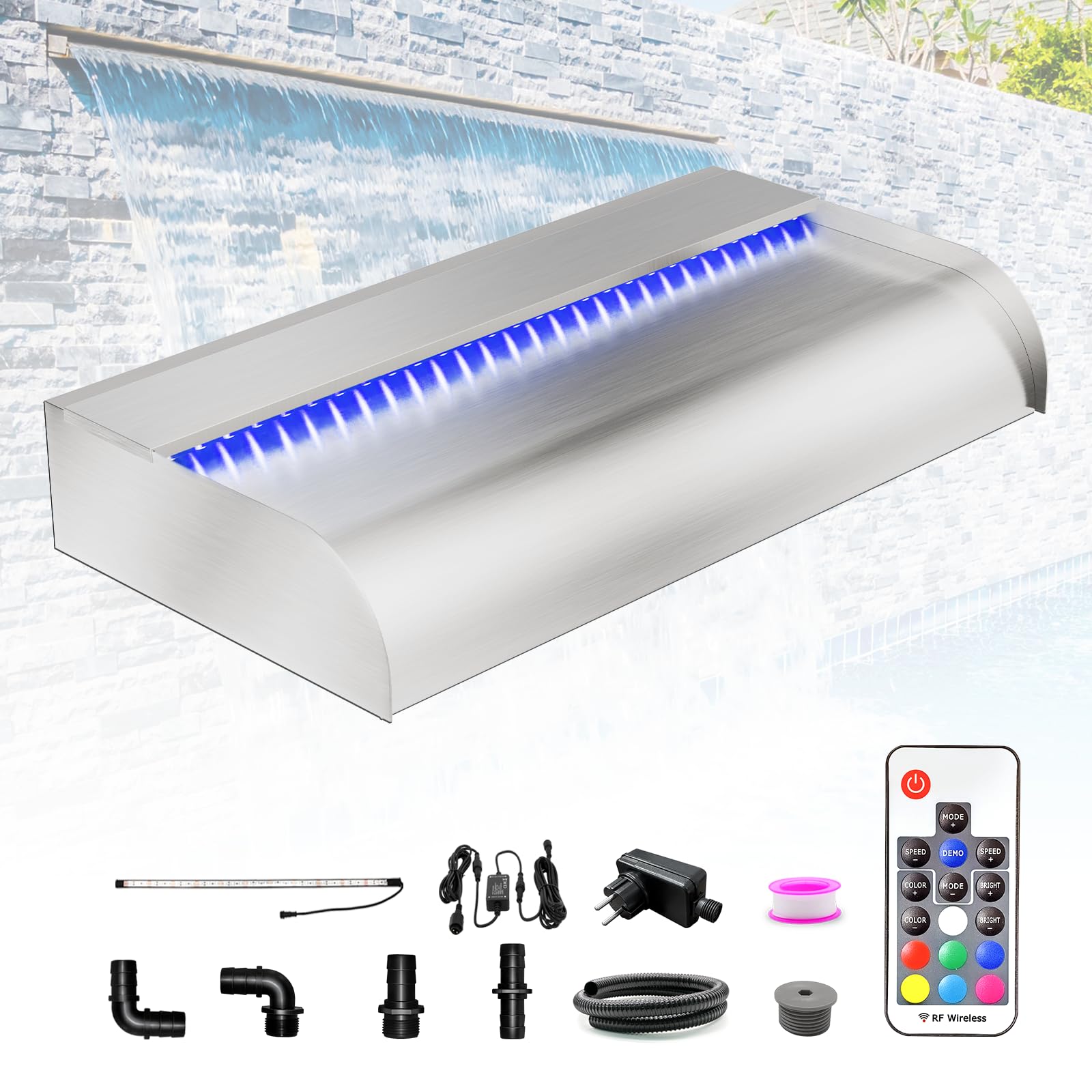 Longrun Acciaio inossidabile 60 cm, larghezza 31 cm