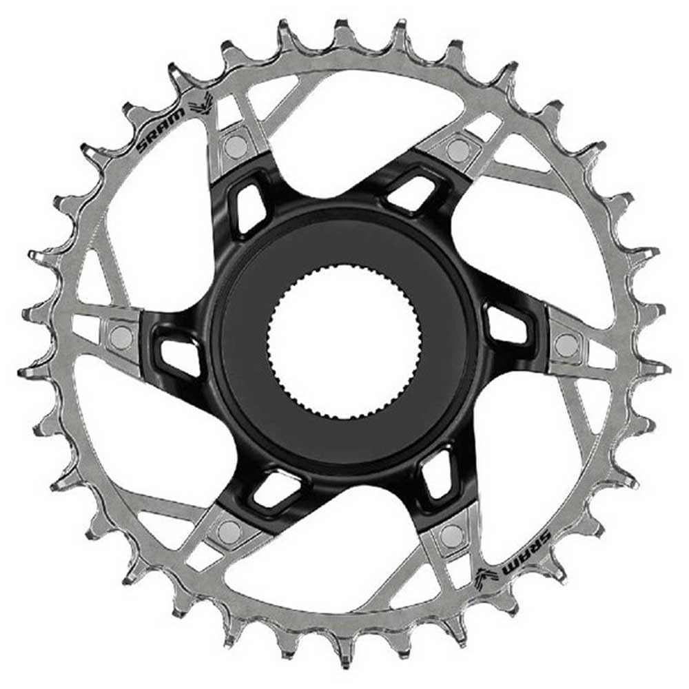 Sram T-Type Xx, 12-F. Unisex Corona Nero/Argento 36 Denti