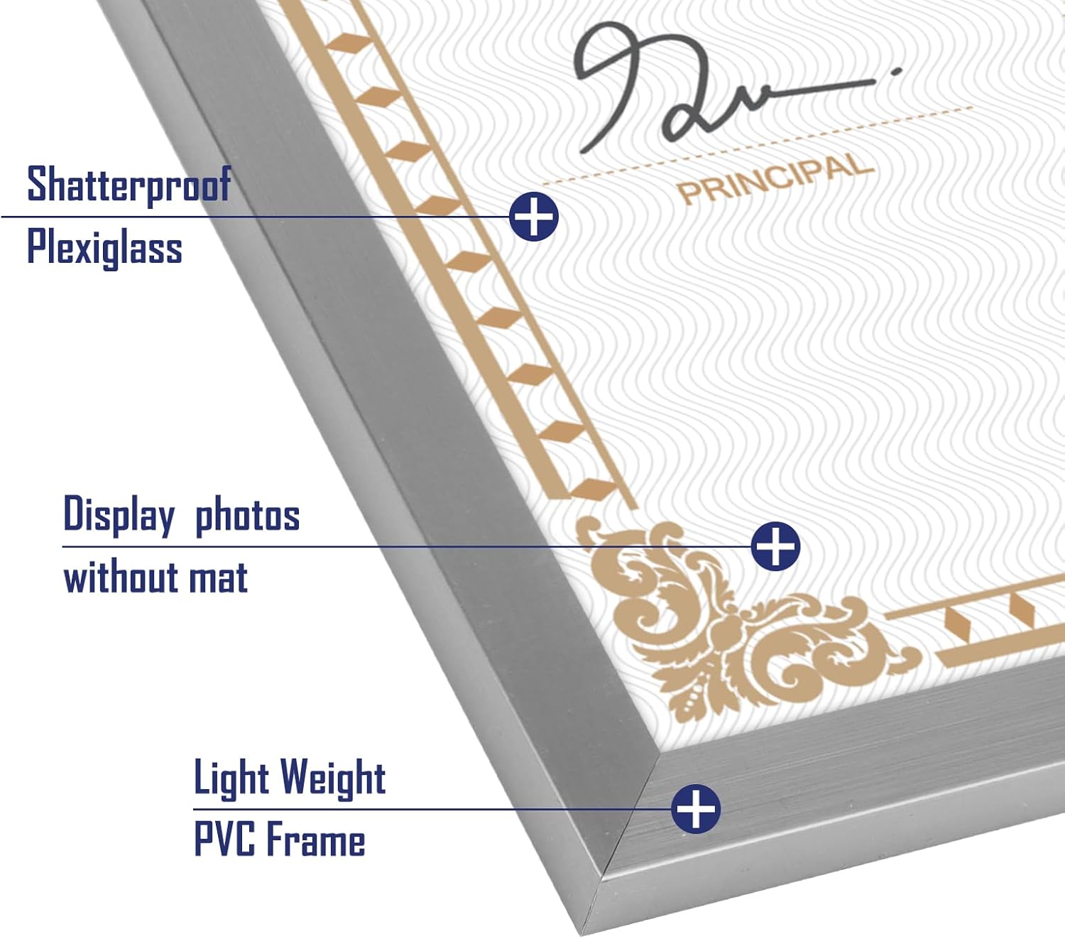 Eympeu Cornice A4 Argento 18 Pezzi - immagine 3