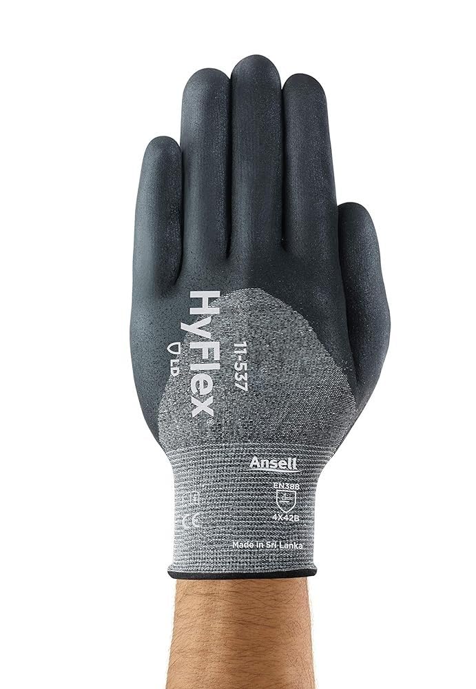 Ansell HyFlex 11-537 Guanti da Lavoro Resistenti al Taglio - immagine 2
