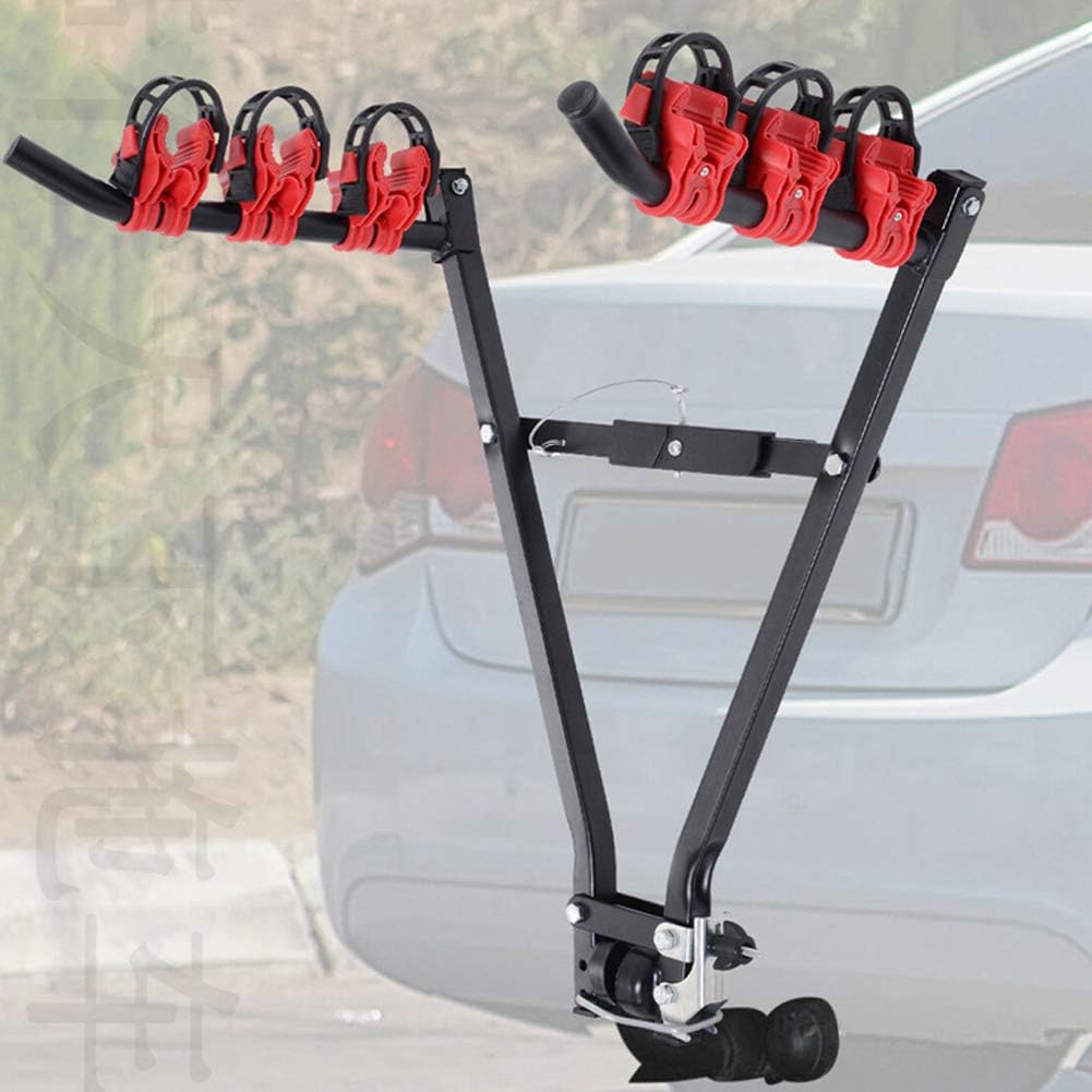 Portabiciclette per Auto in Acciaio - Montaggio su Traino - immagine 3