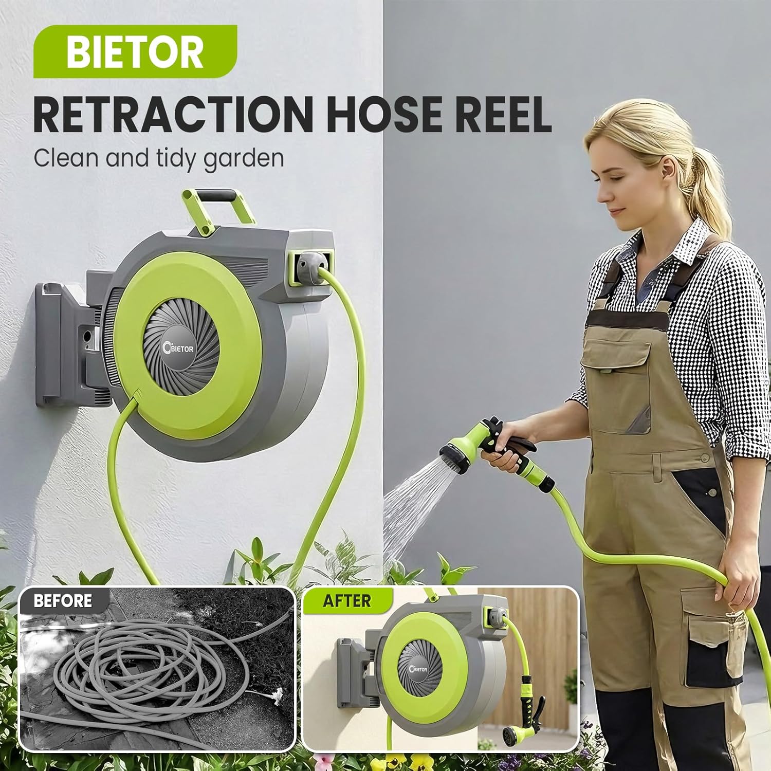 Avvolgitubo Retrattile da Giardino 40m + 2m - immagine 2