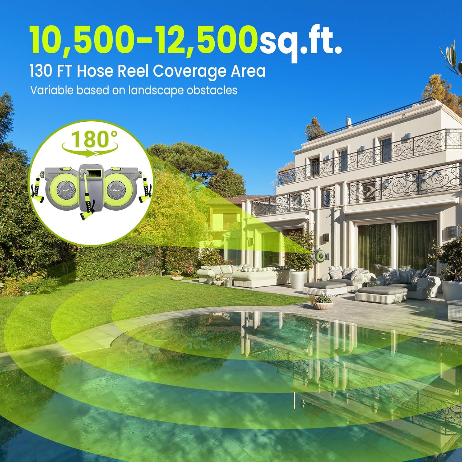 Avvolgitubo Retrattile da Giardino 40m + 2m - immagine 3