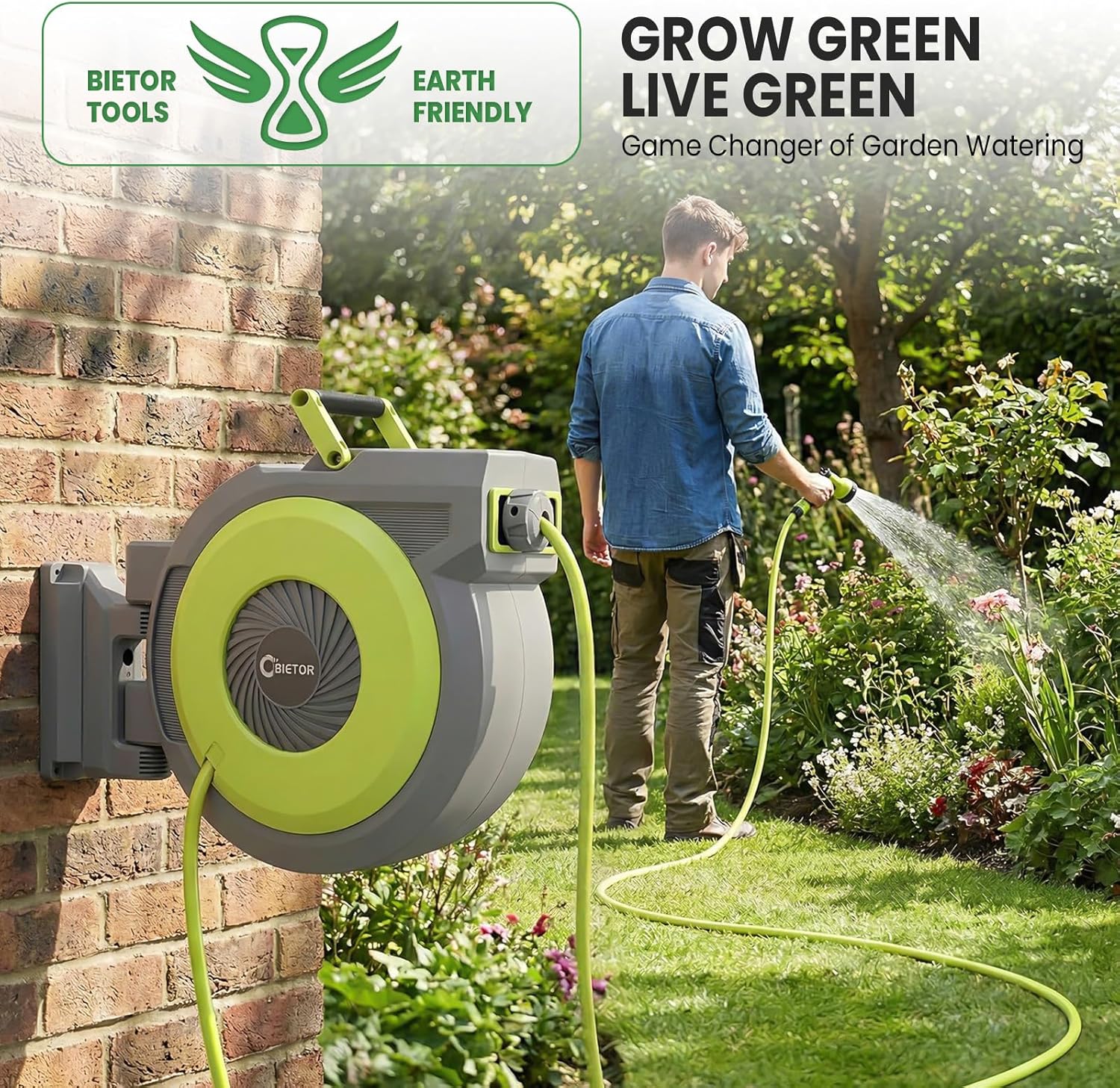 Avvolgitubo Retrattile da Giardino 40m + 2m - immagine 5