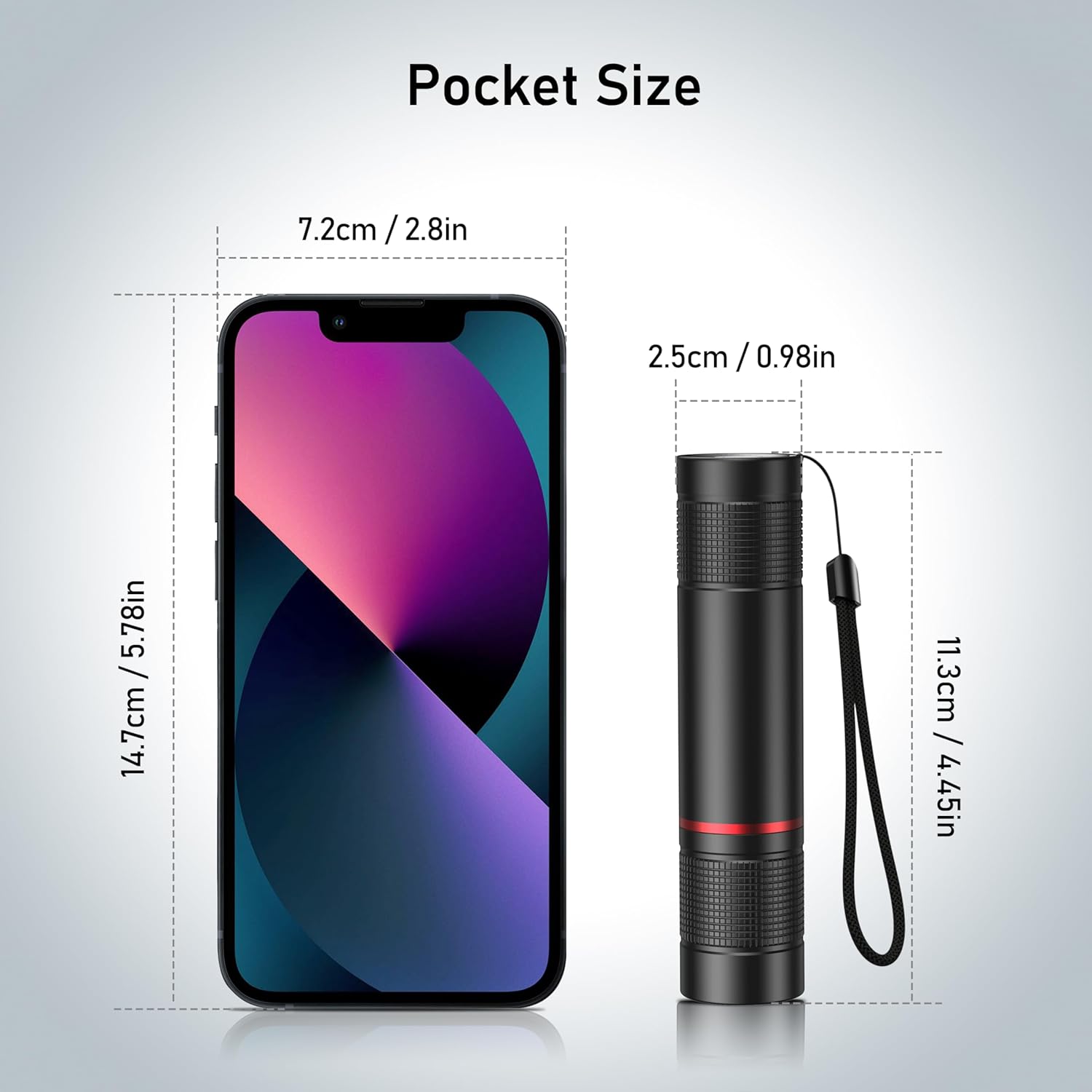 Blukar Torcia LED Ricaricabile Super Luminosa - immagine 5