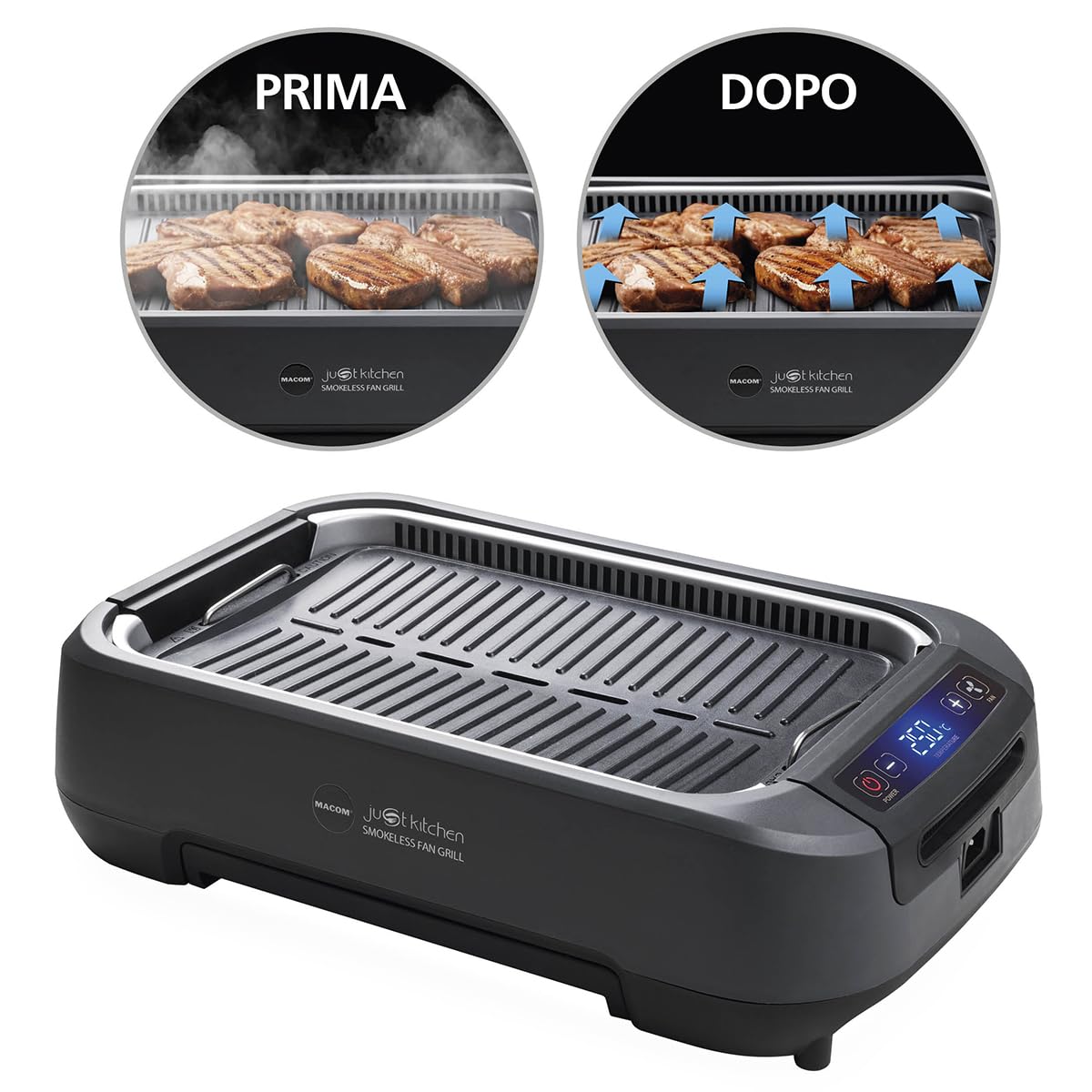 Macom Just Kitchen 849 Smokeless Fan Grill 1500W
