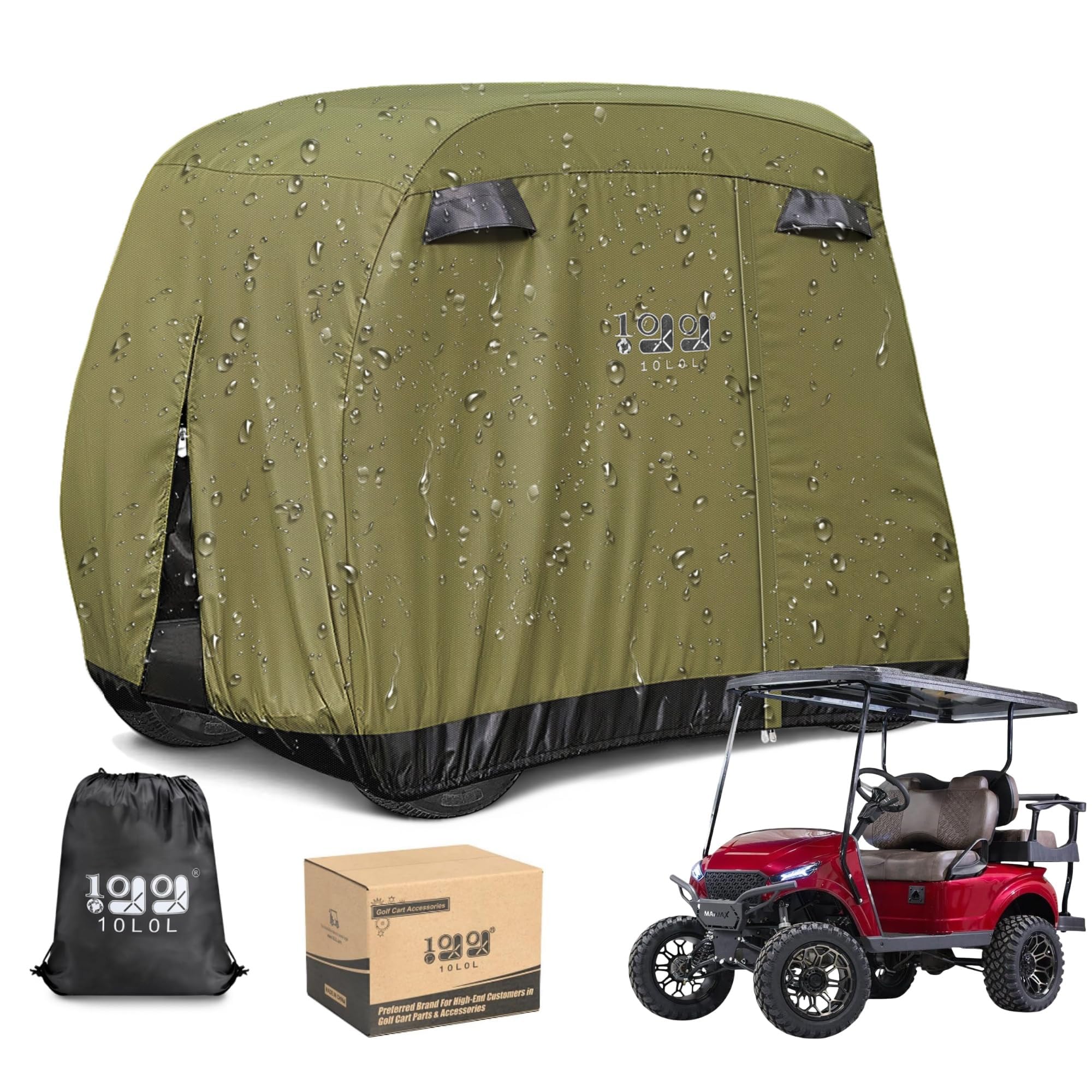 10L0L Copertura Golf Cart 4 Passeggeri 400D