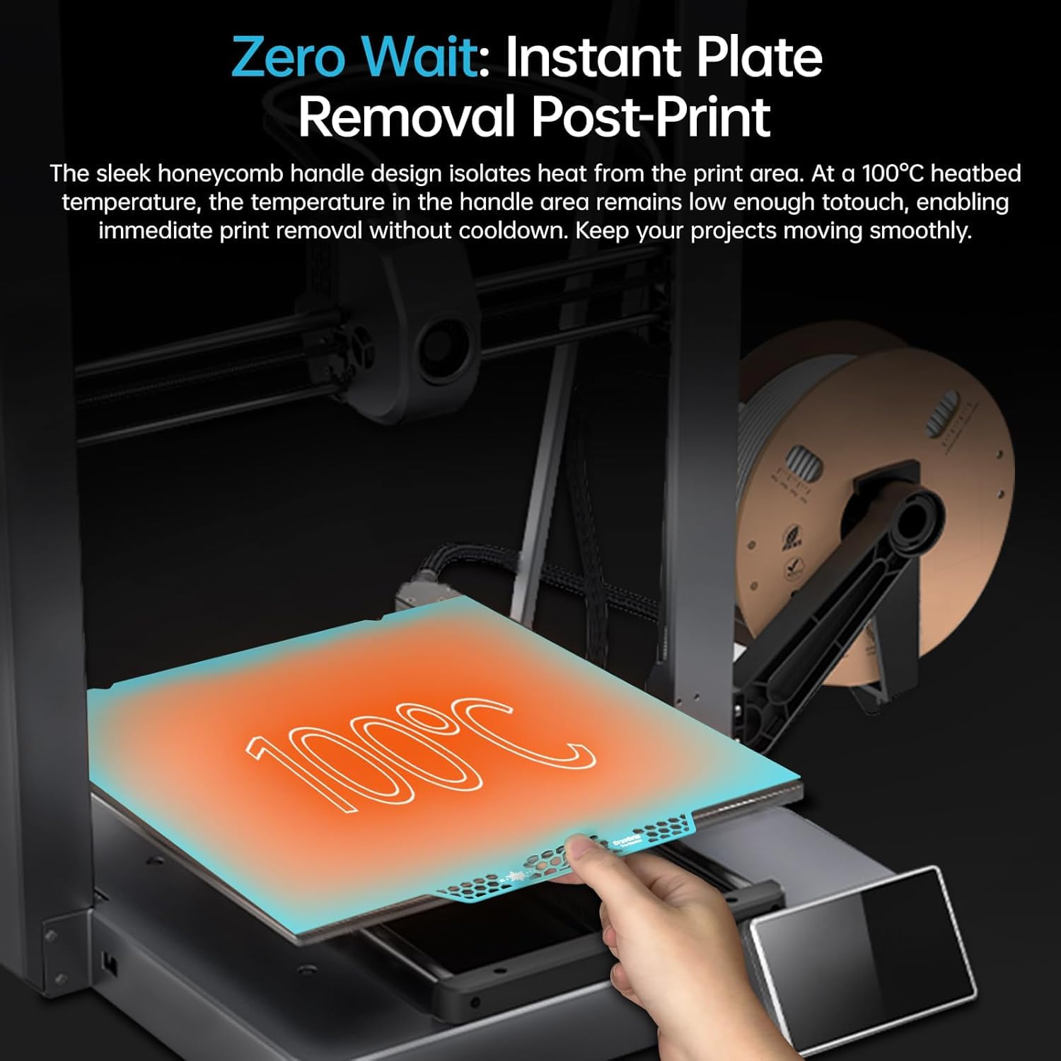 BIQU CryoGrip Pro Glacier Build Plate for K1 Max - immagine 4