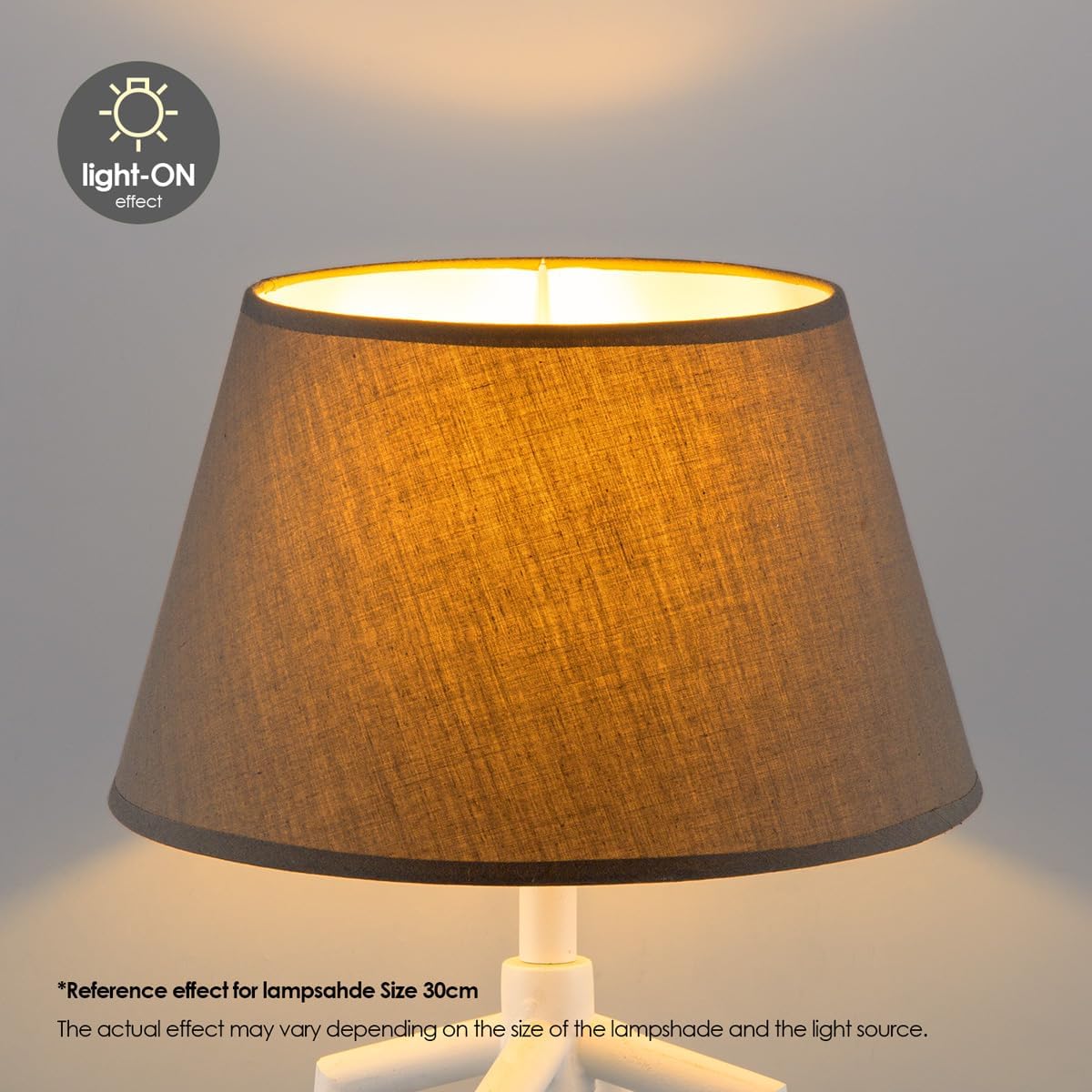 Home Sweet Home Paralume per Lampada da Tavolo, Grigio Scuro - immagine 3