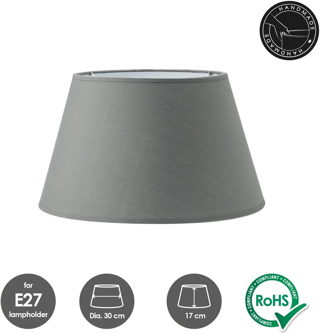 Home Sweet Home Paralume per Lampada da Tavolo, Grigio Scuro - immagine 4