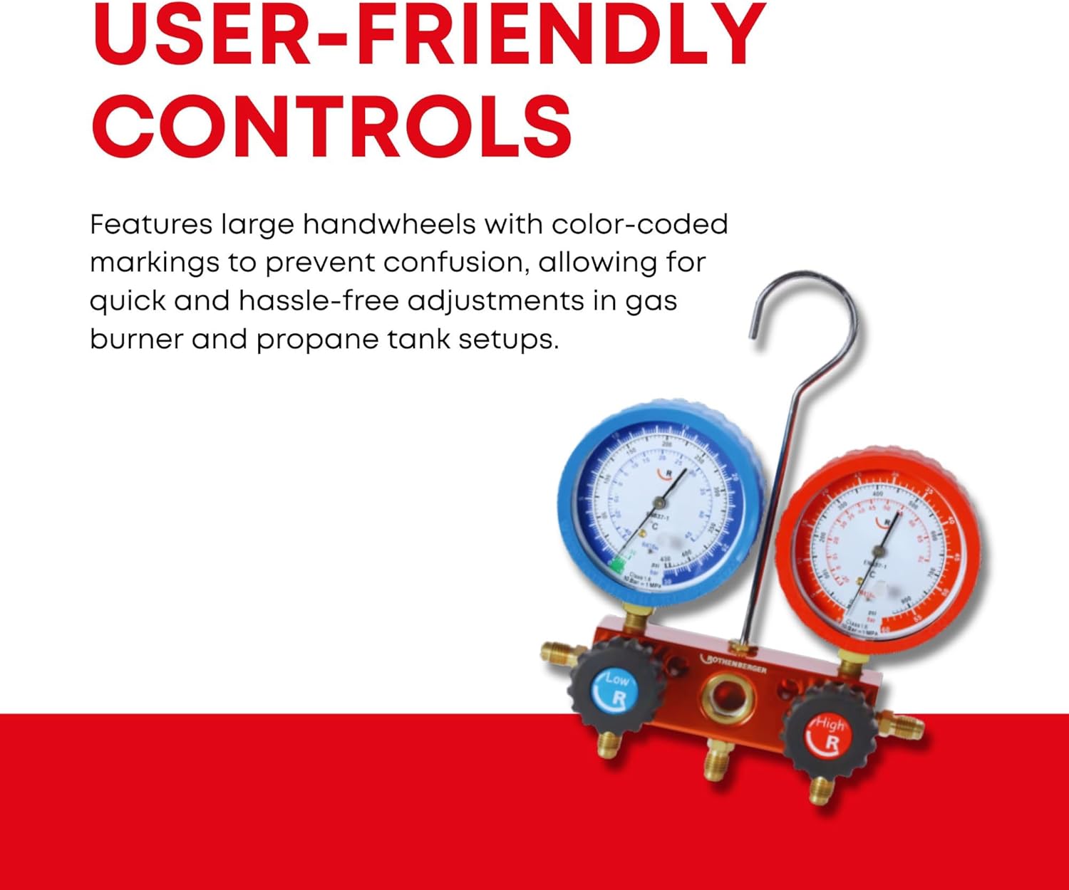 KIT MANOMETRICO 2 VIAS 3 MANGUERAS - immagine 3