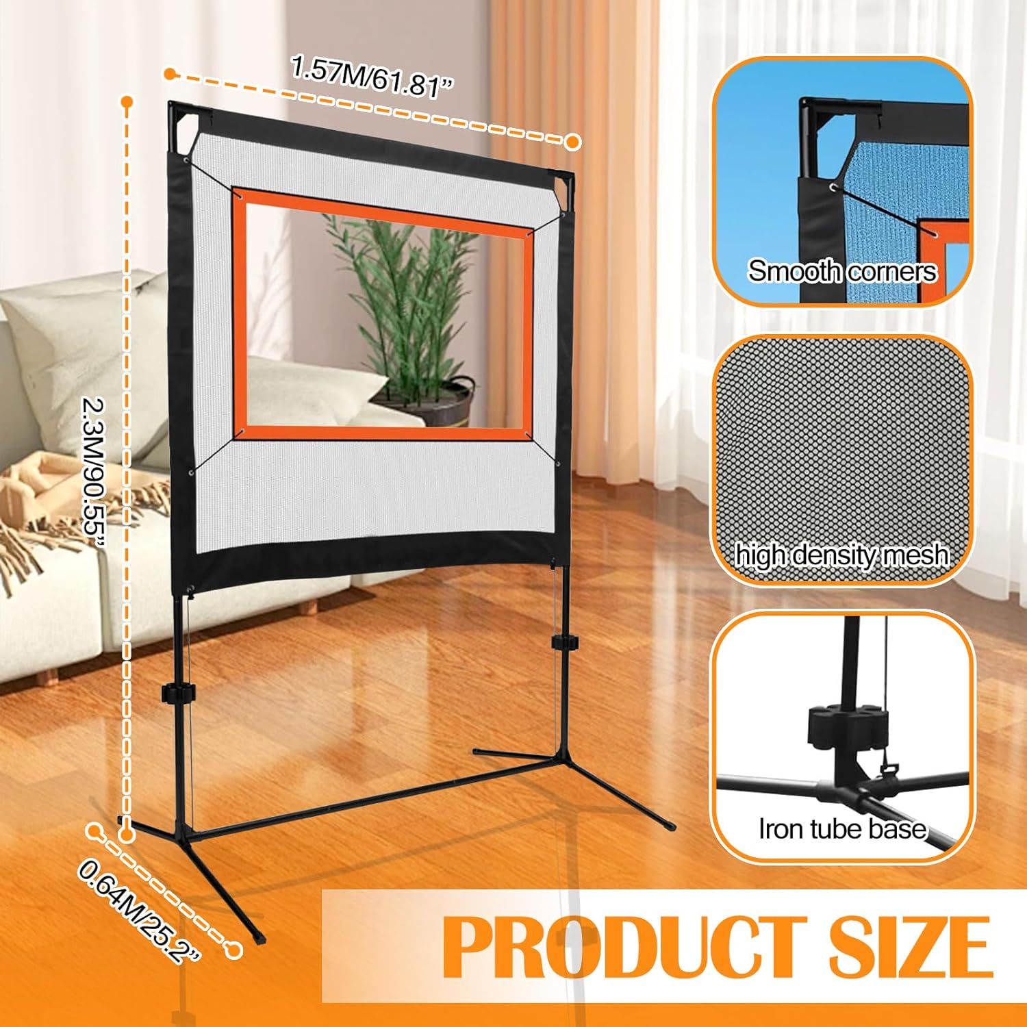 Set Rete Badminton con Supporto e 2 Racchette - immagine 1