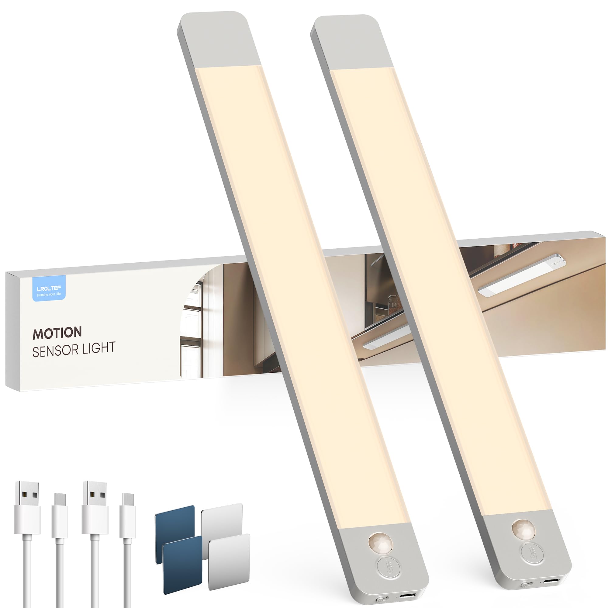 Luce LED Sottopensile Cucina 50CM 3000mAh 4000K (2P)