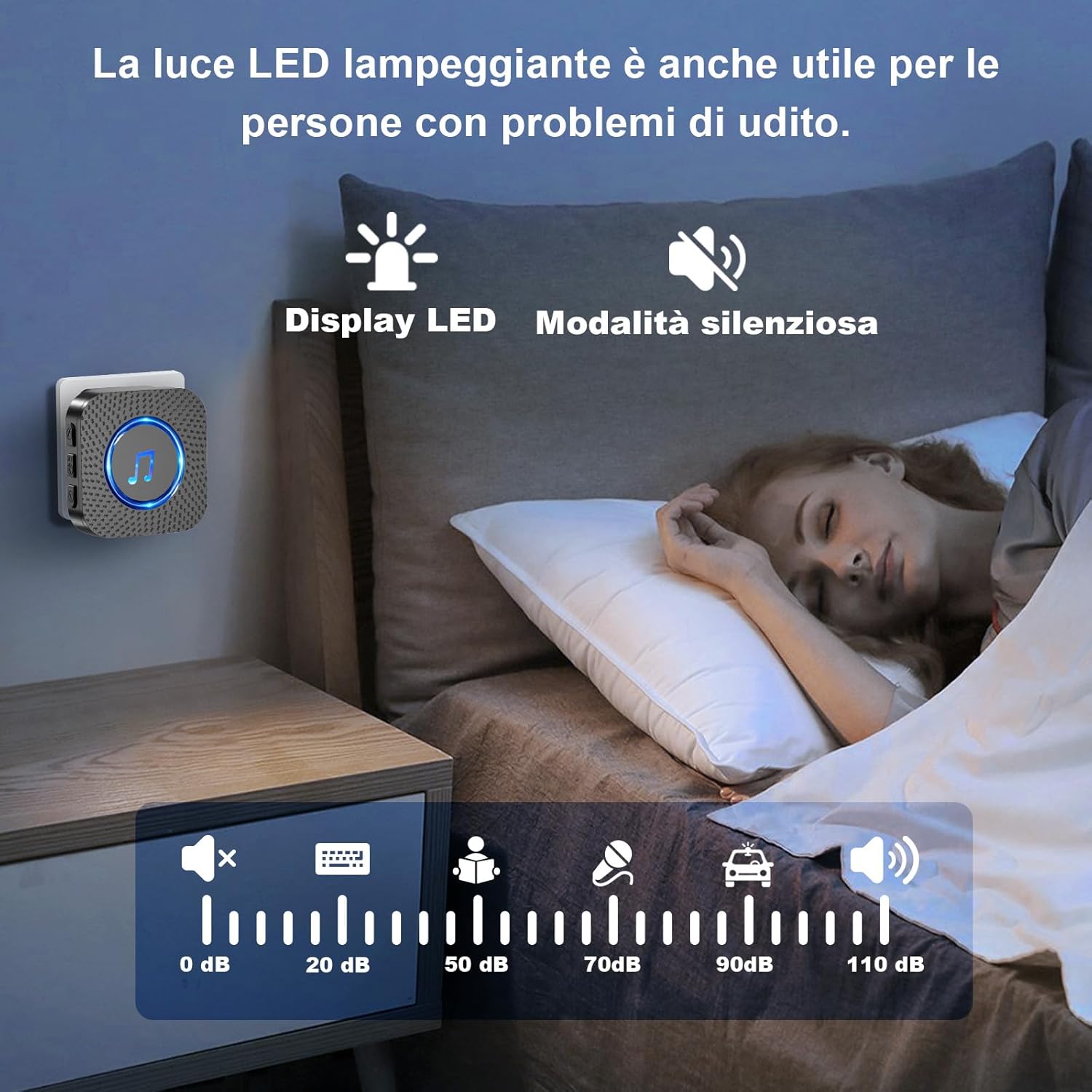 SURFOU Campanello Senza Fili da Esterno Interno - immagine 5