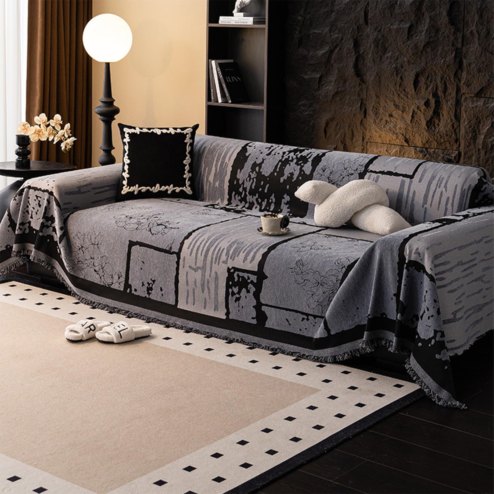 VanderHOME Copridivano Multifunzionale in Ciniglia 180x340cm
