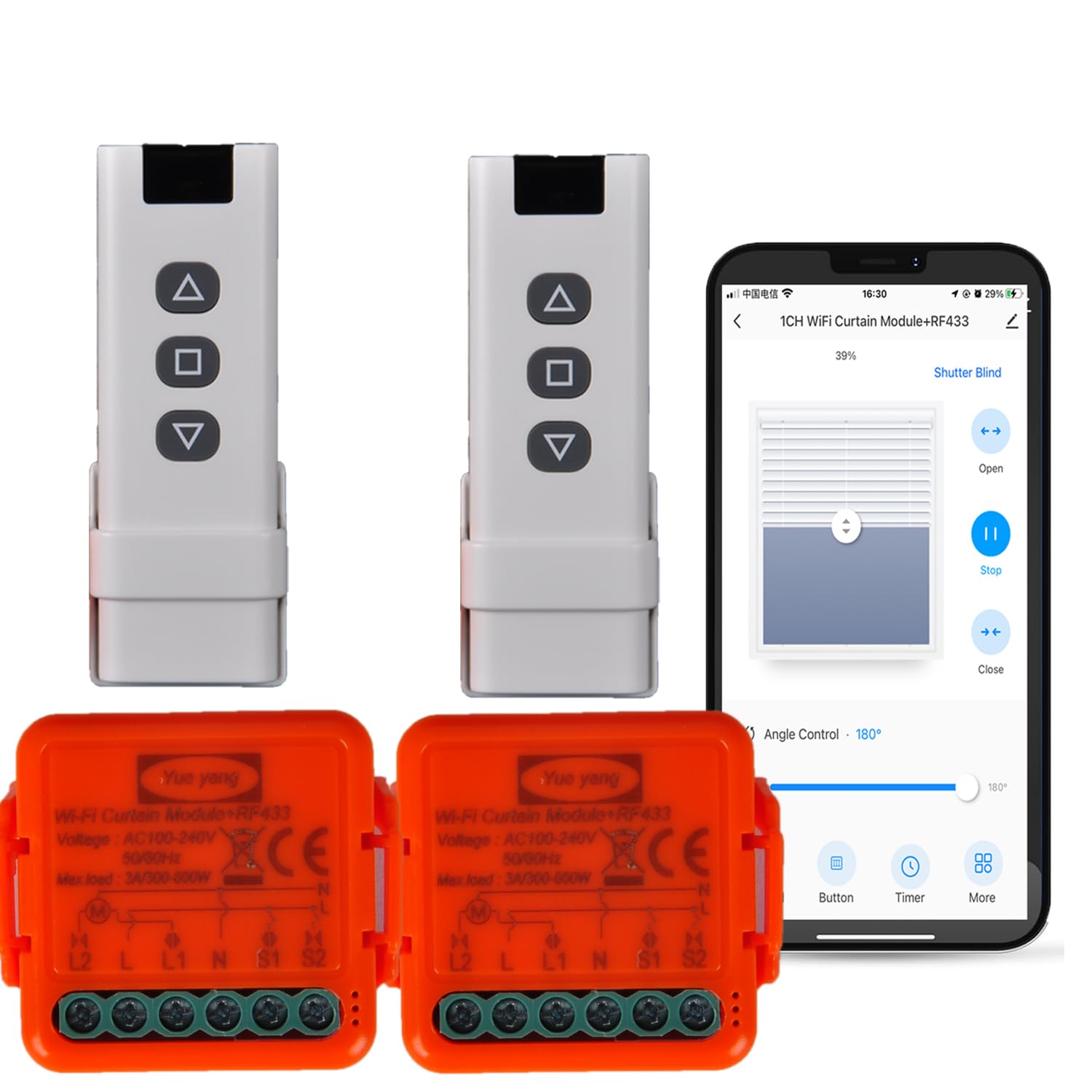 Interruttore Tapparelle RF con Telecomando - immagine 1