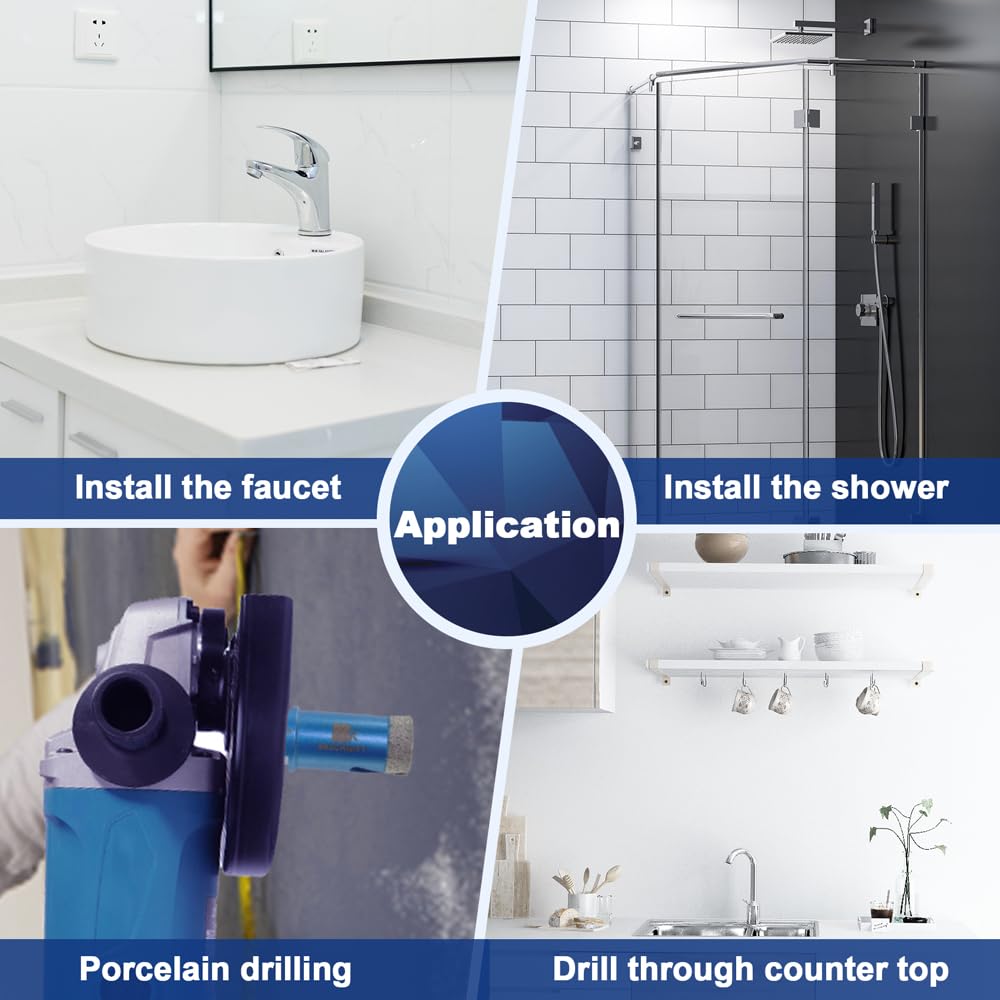 BRSCHNITT Punte Diamantate Gres Porcellanato 25/35/50/68mm - immagine 6