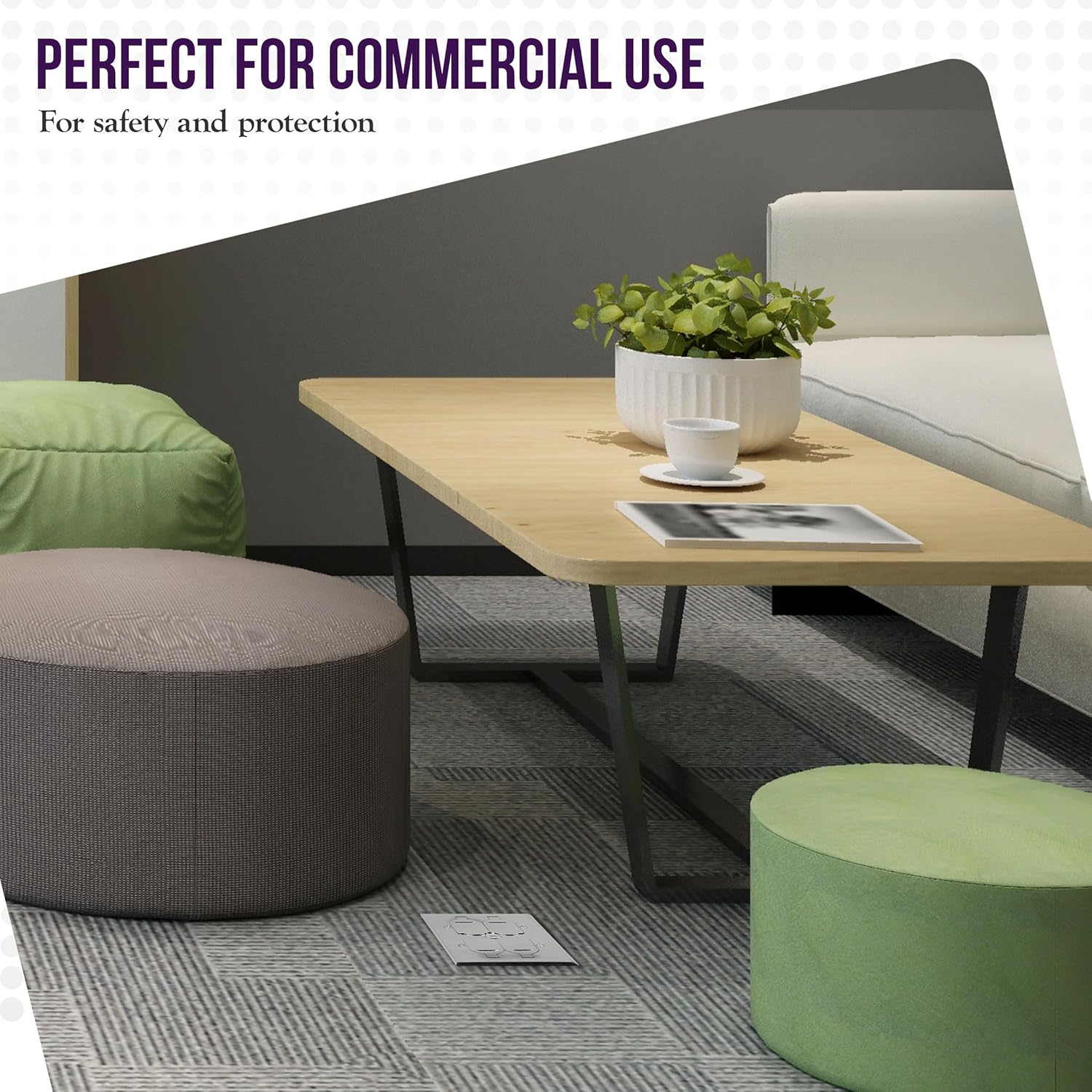 Enerlites 705549-c Floor Box Kit, Ottone - immagine 5