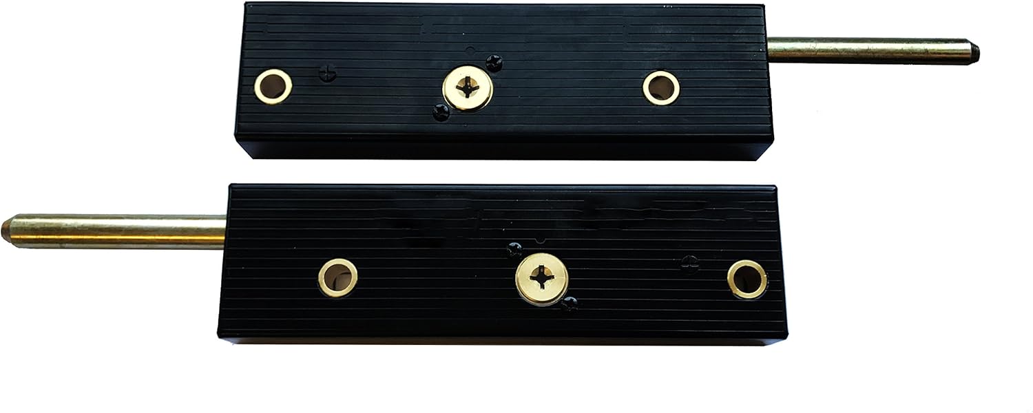 Schlosser Technik Serratura Garage con Chiavistelli, Nero - immagine 2