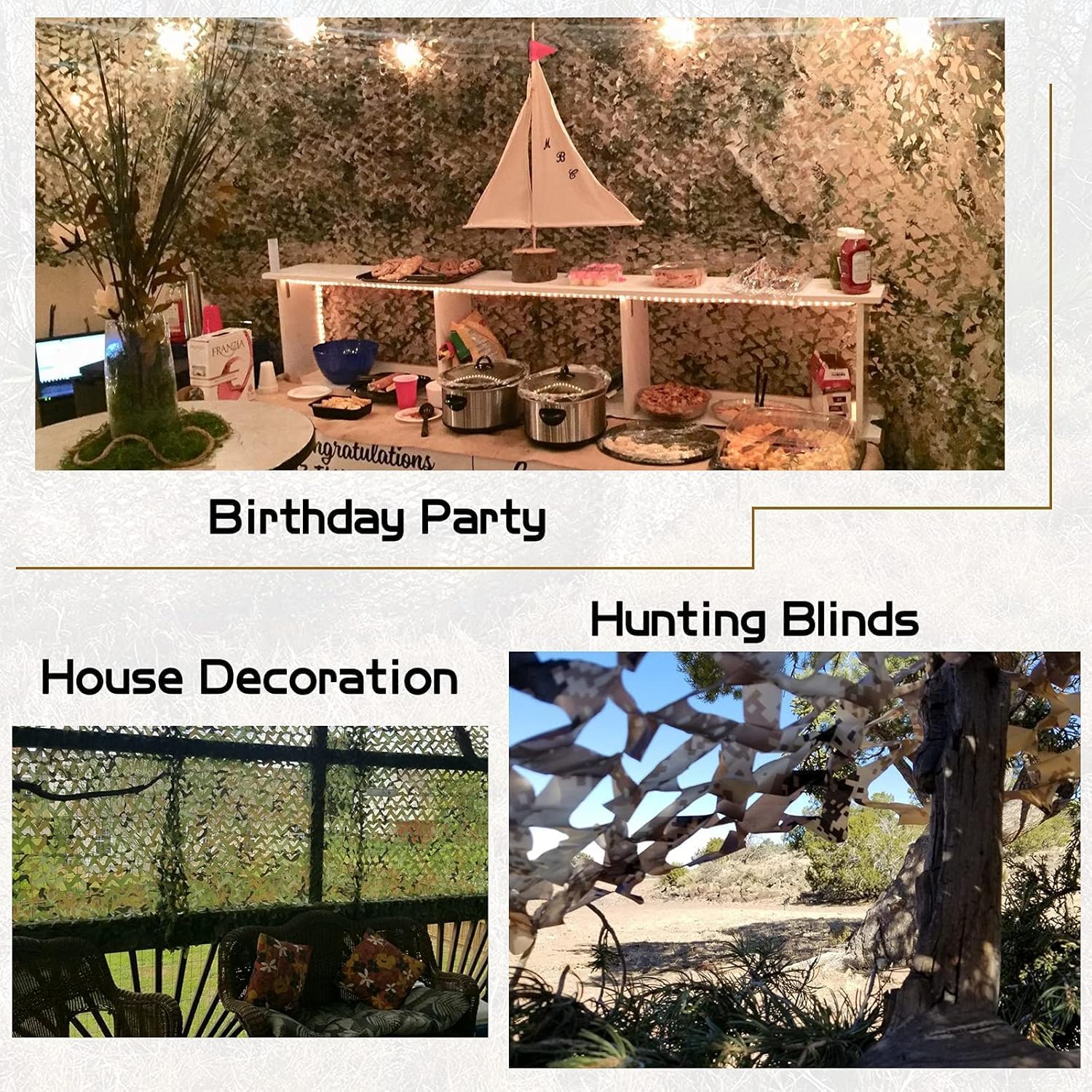 Newfun Rete Mimetica Ombreggiante 6x4M - immagine 2