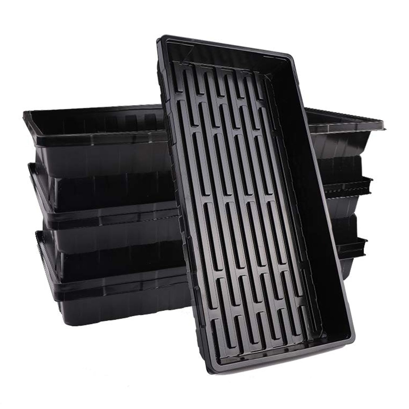 Vassoi Semina Polistirolo per Piantine (6 pezzi, nero)