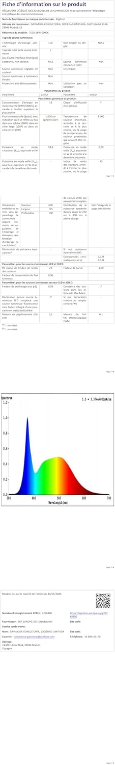 Klighten Luce Specchio Bagno LED 60cm Girevole 180° - immagine 11