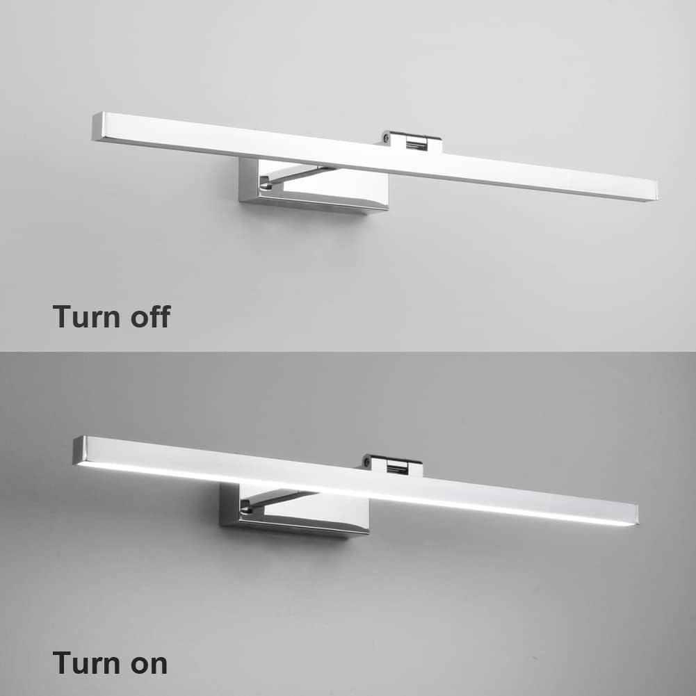 Klighten Luce Specchio Bagno LED 60cm Girevole 180° - immagine 7