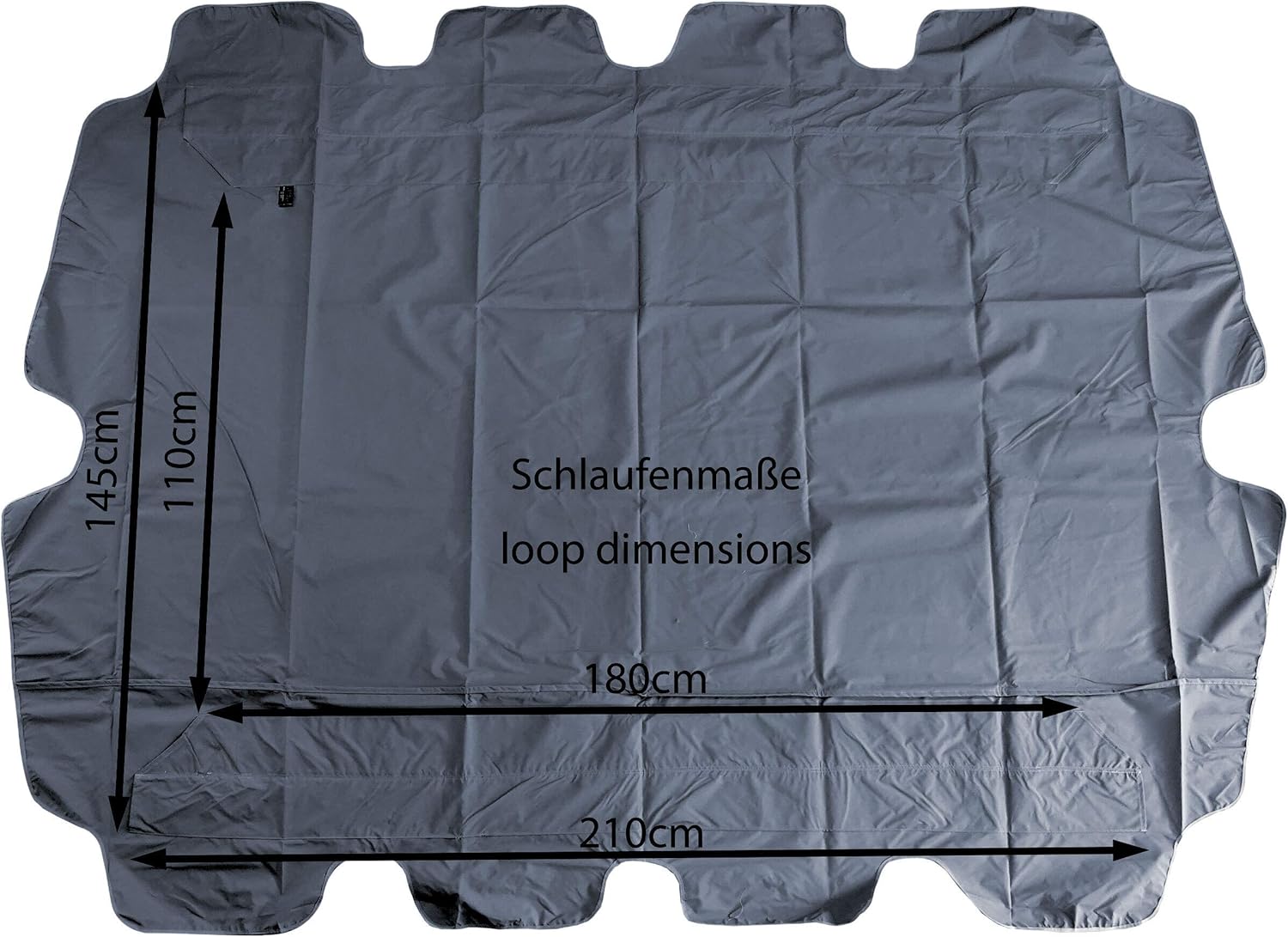 Copertura Dondolo 3 Posti 210 x 145 cm, Grigio - immagine 3