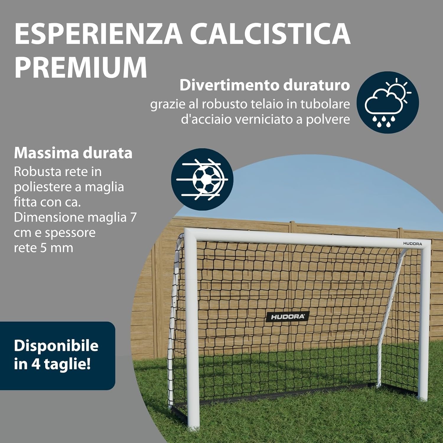 Hudora Porta da Calcio Advanced 120/180/240/300 - immagine 3