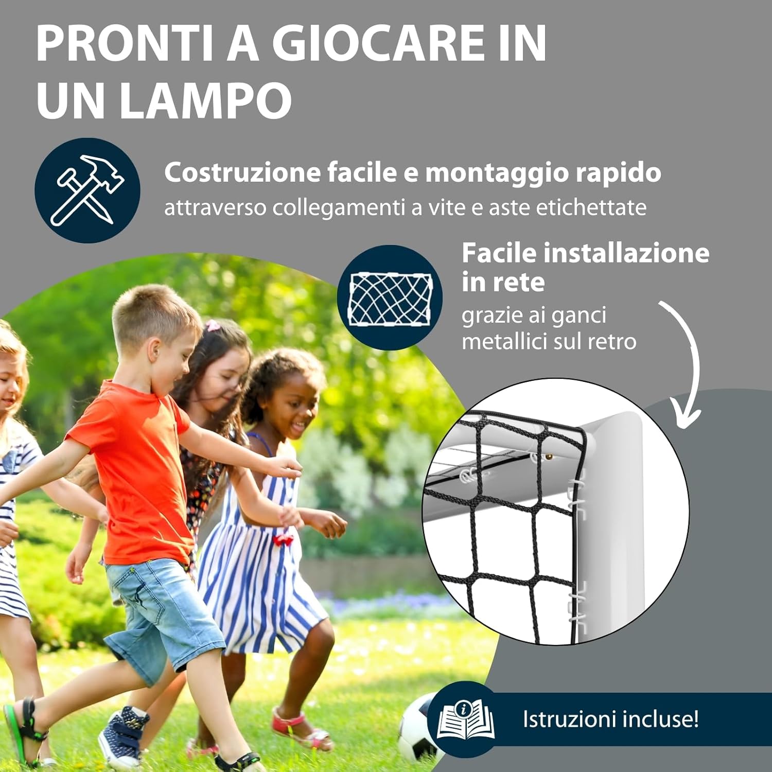 Hudora Porta da Calcio Advanced 120/180/240/300 - immagine 6