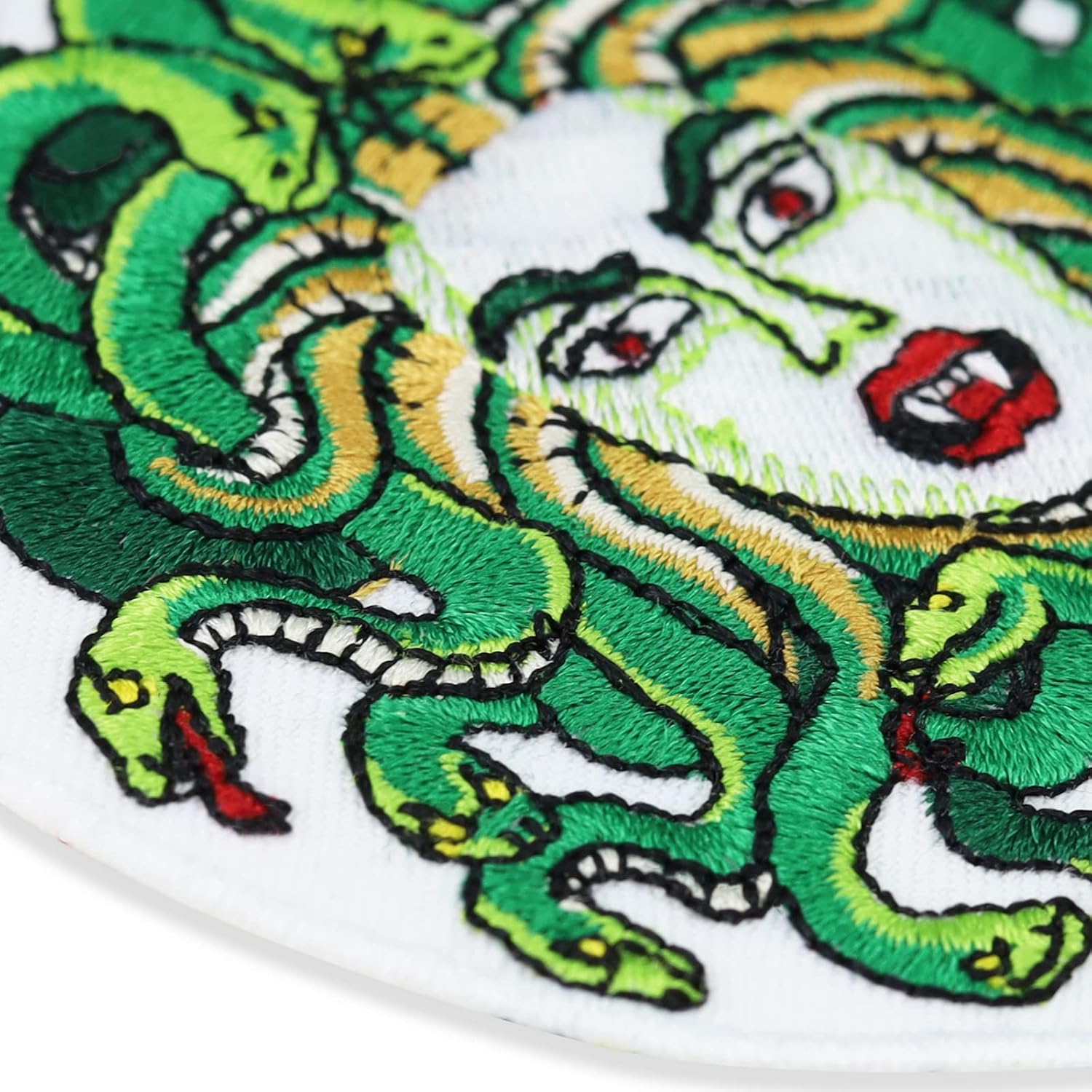 Toppa ricamata ferro o cucitura: Toppa Medusa Testa di Medusa Toppa ...