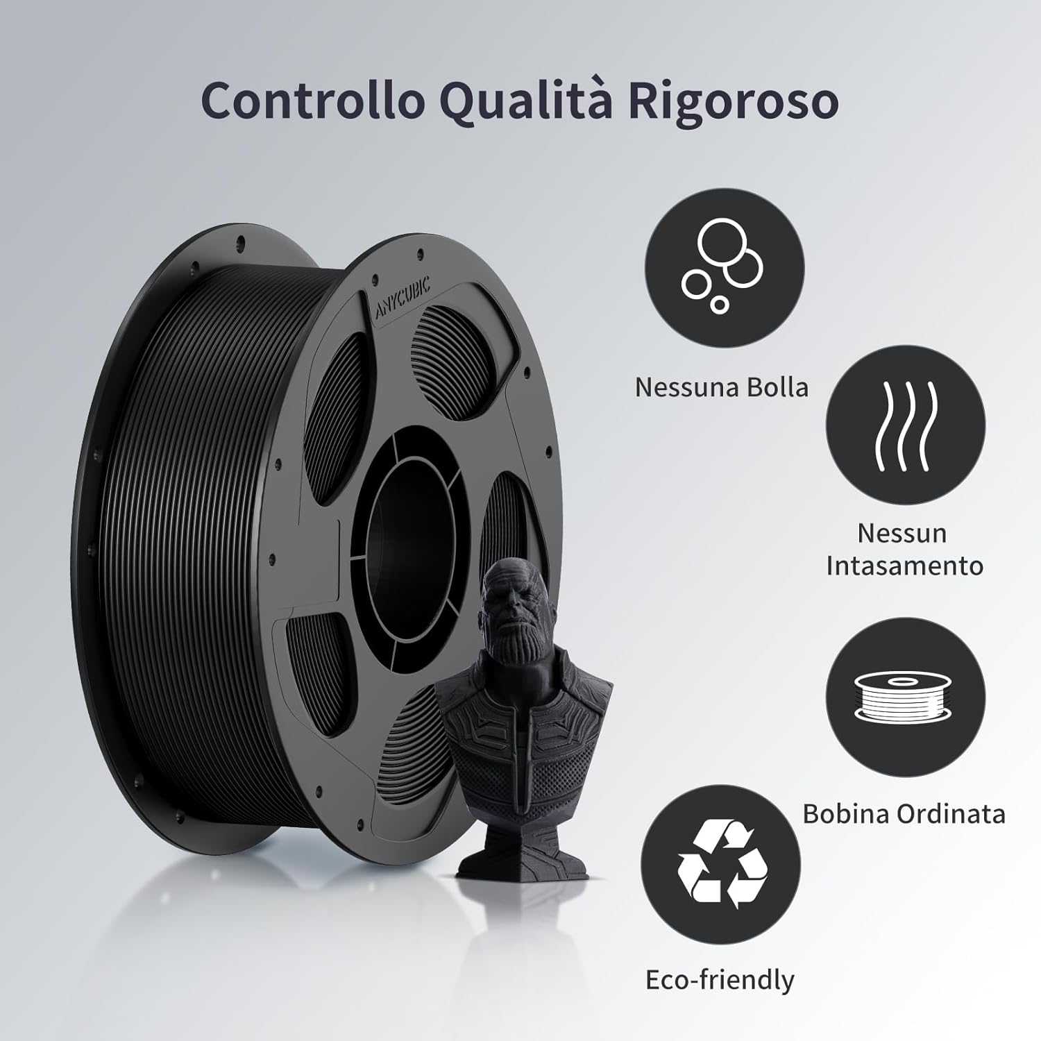 Anycubic PLA Filamento per Stampante 3D 4KG - immagine 6