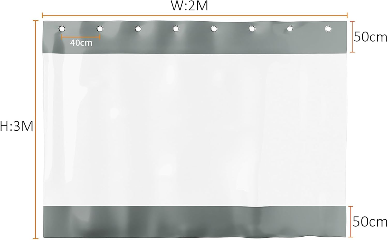 Clxrzm Pareti Laterali con Finestra in PVC per Esterni - immagine 3