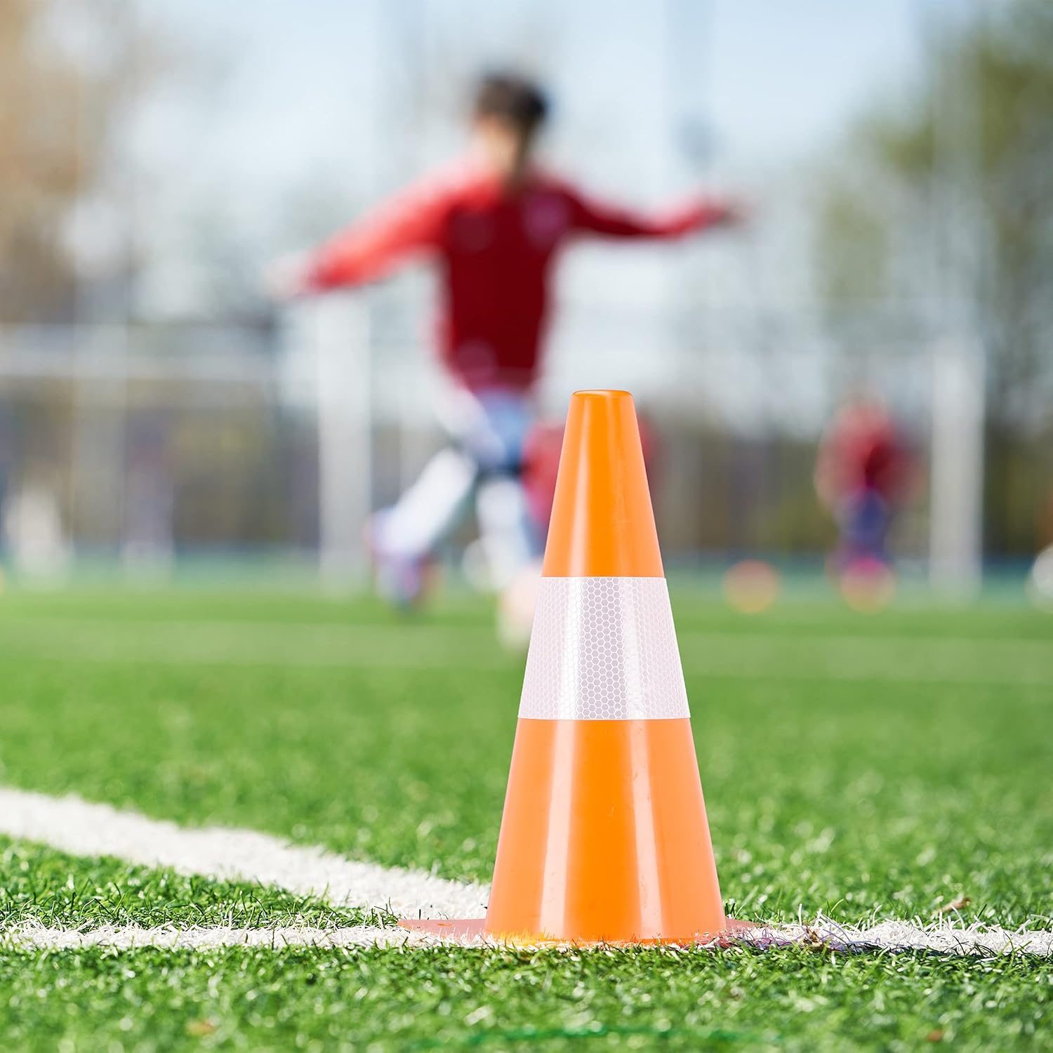 Relaxdays Pylonen Set 18 Pylons 30cm, Orange - immagine 3