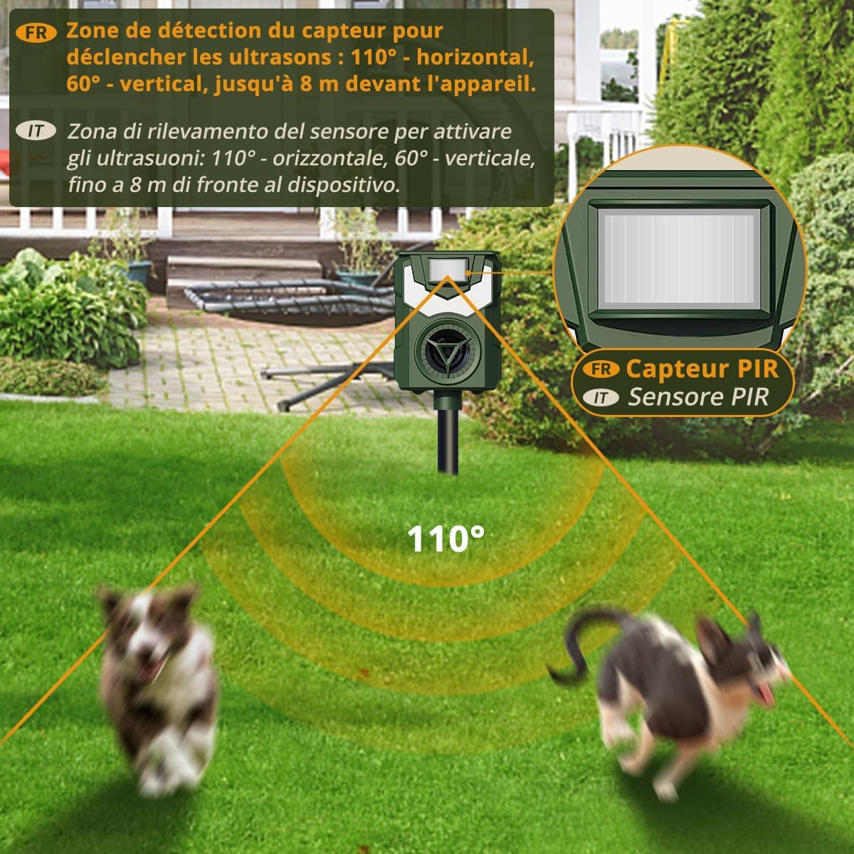 Plino Ultrasuoni per Gatti - Repellente con Luce LED (2 Unità) - immagine 3