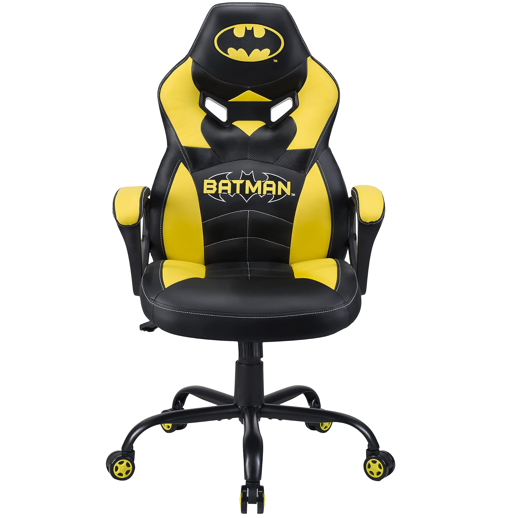 Batman - Sedia da Gaming Junior Ergonomica, Nero e Giallo