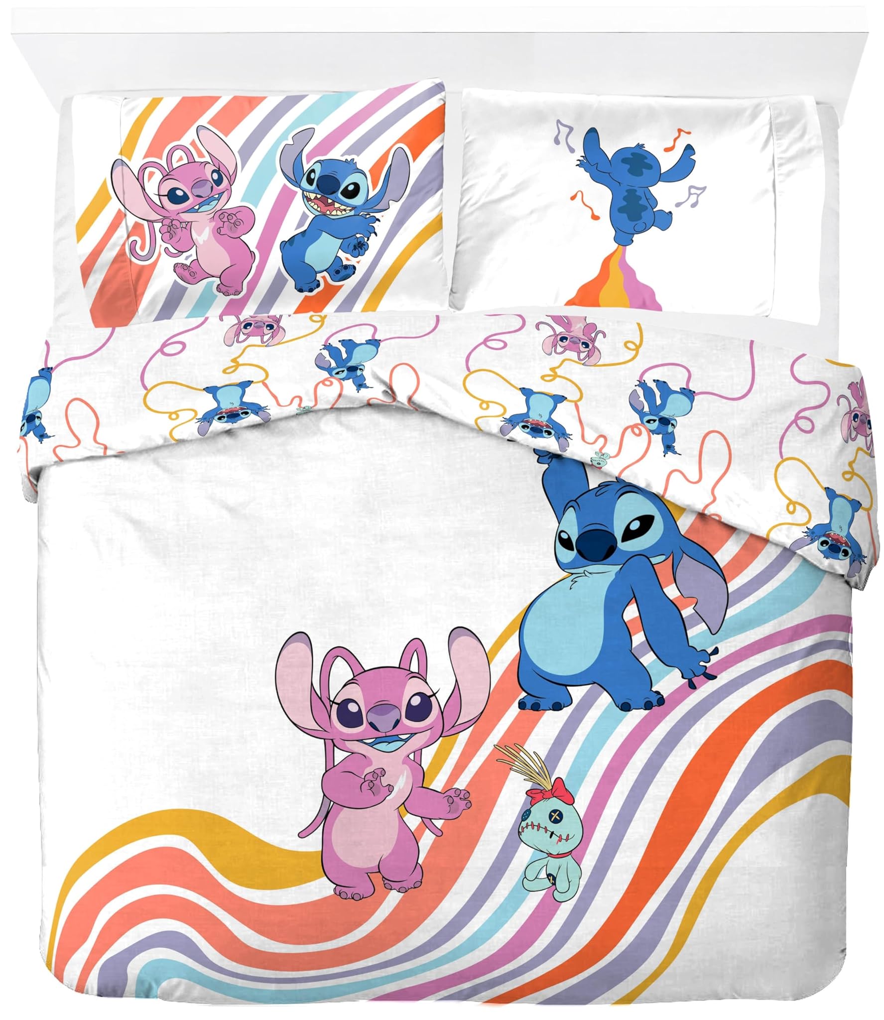 Jay Franco Disney Lilo & Stitch Set Copripiumino Matrimoniale