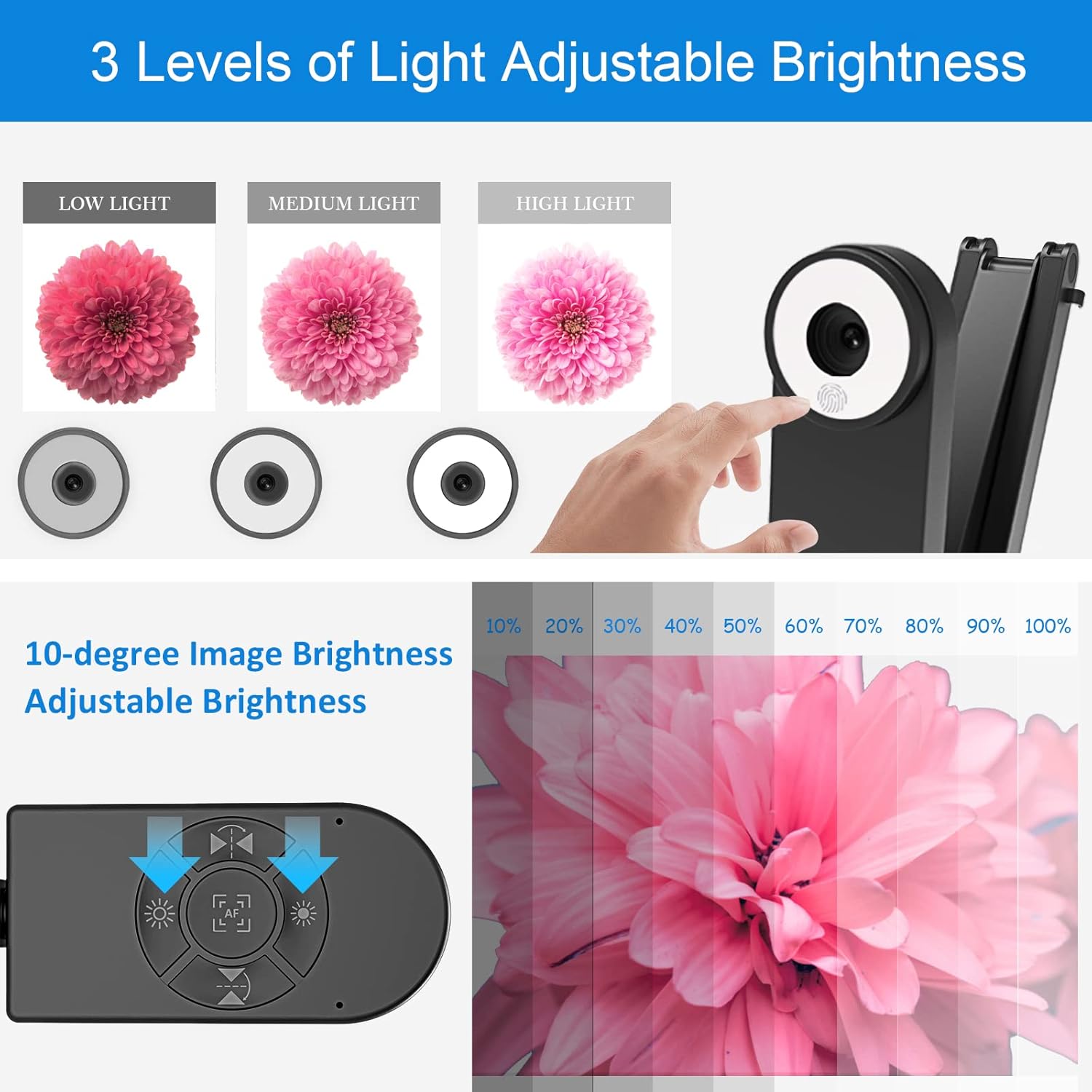 kitchbai 8MP Telecamera e Visualizzatore Documenti USB - immagine 6